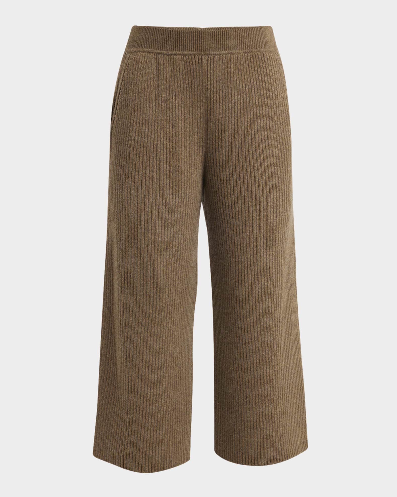 Fobello Baby Cashmere Wide-Leg Trousers 0