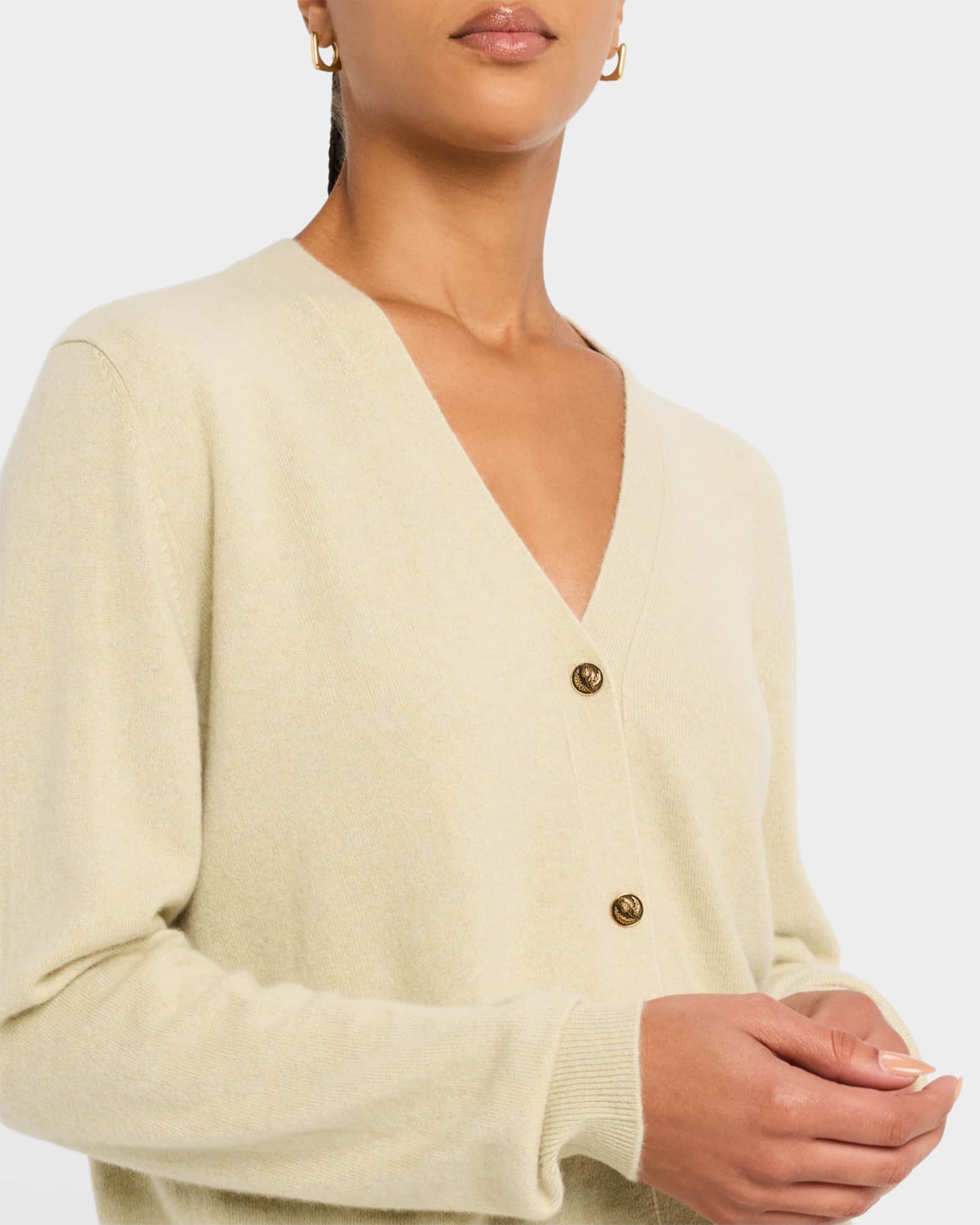 Loro Piana Classic Baby Cashmere Cardigan | Neiman Marcus