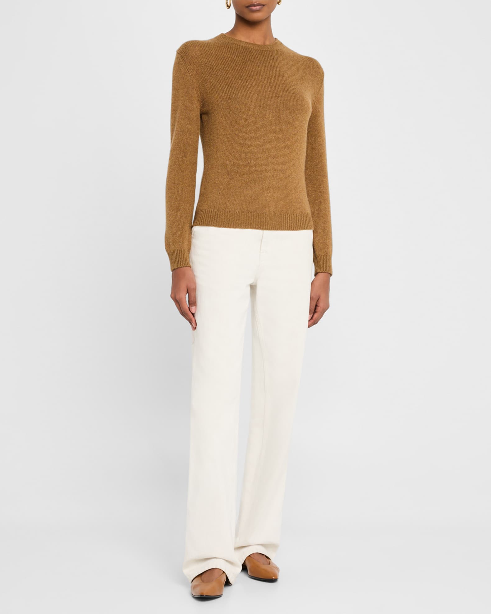 Fobello Crewneck Baby Cashmere Top 1