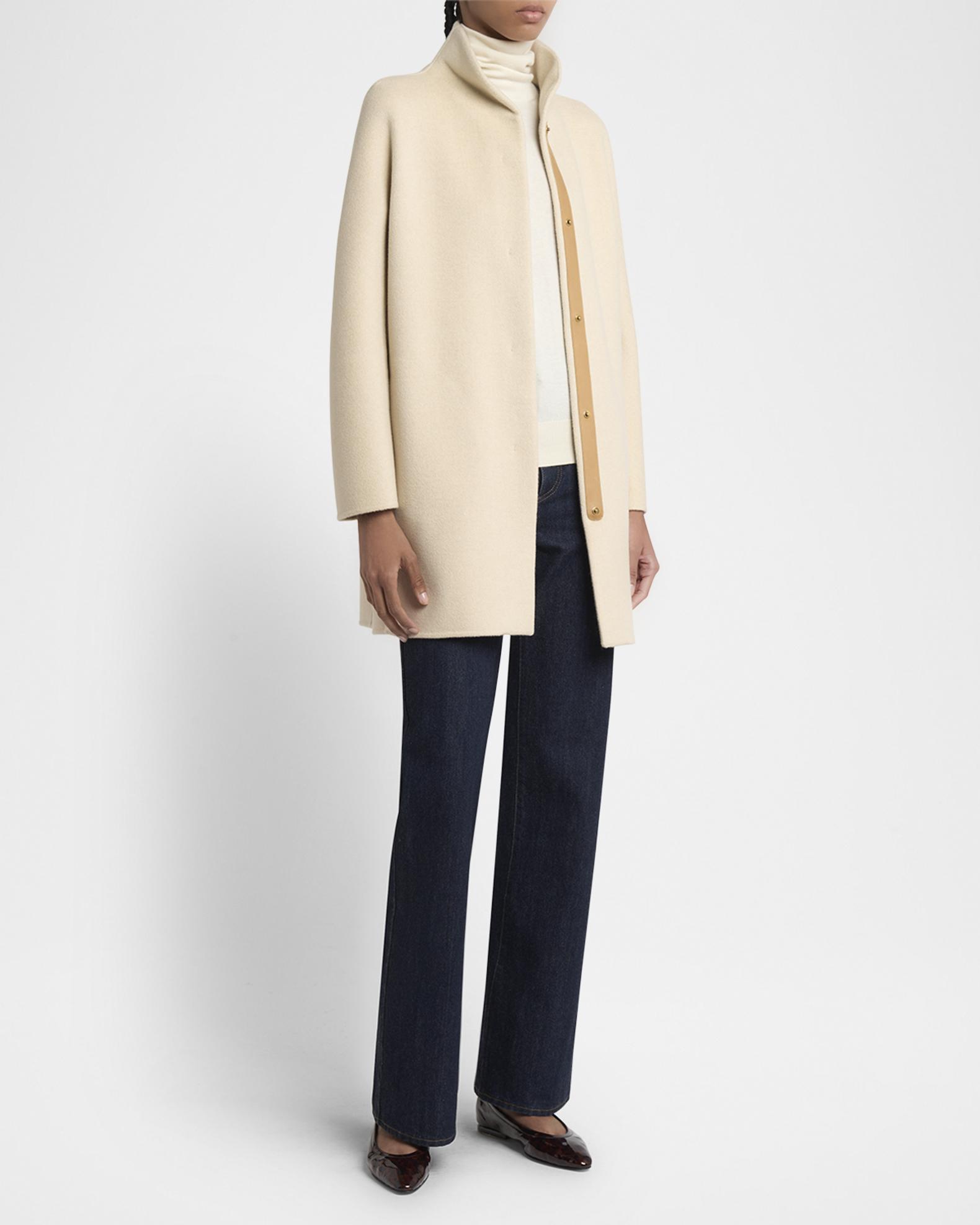 Loro Piana Scotty Double Baby Cashmere Single-Breasted Coat 