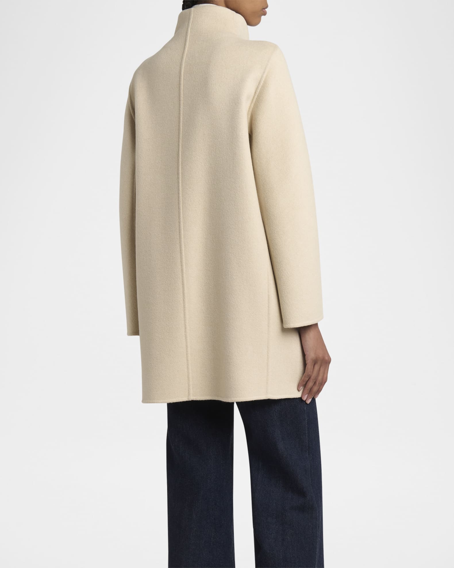 Loro Piana Scotty Double Baby Cashmere Single-Breasted Coat