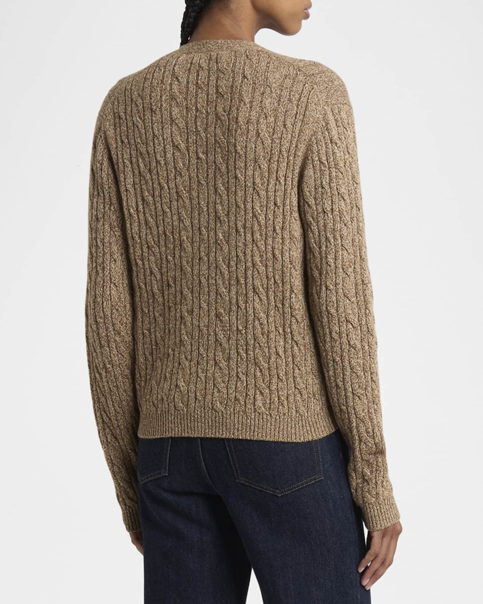 Loro Piana Baby Cashmere Cable Knit Cardigan | Neiman Marcus