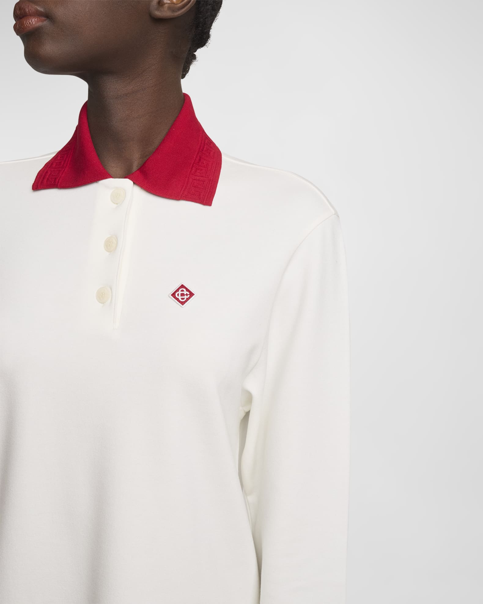 CASABLANCA PATCH POLO SHIRT