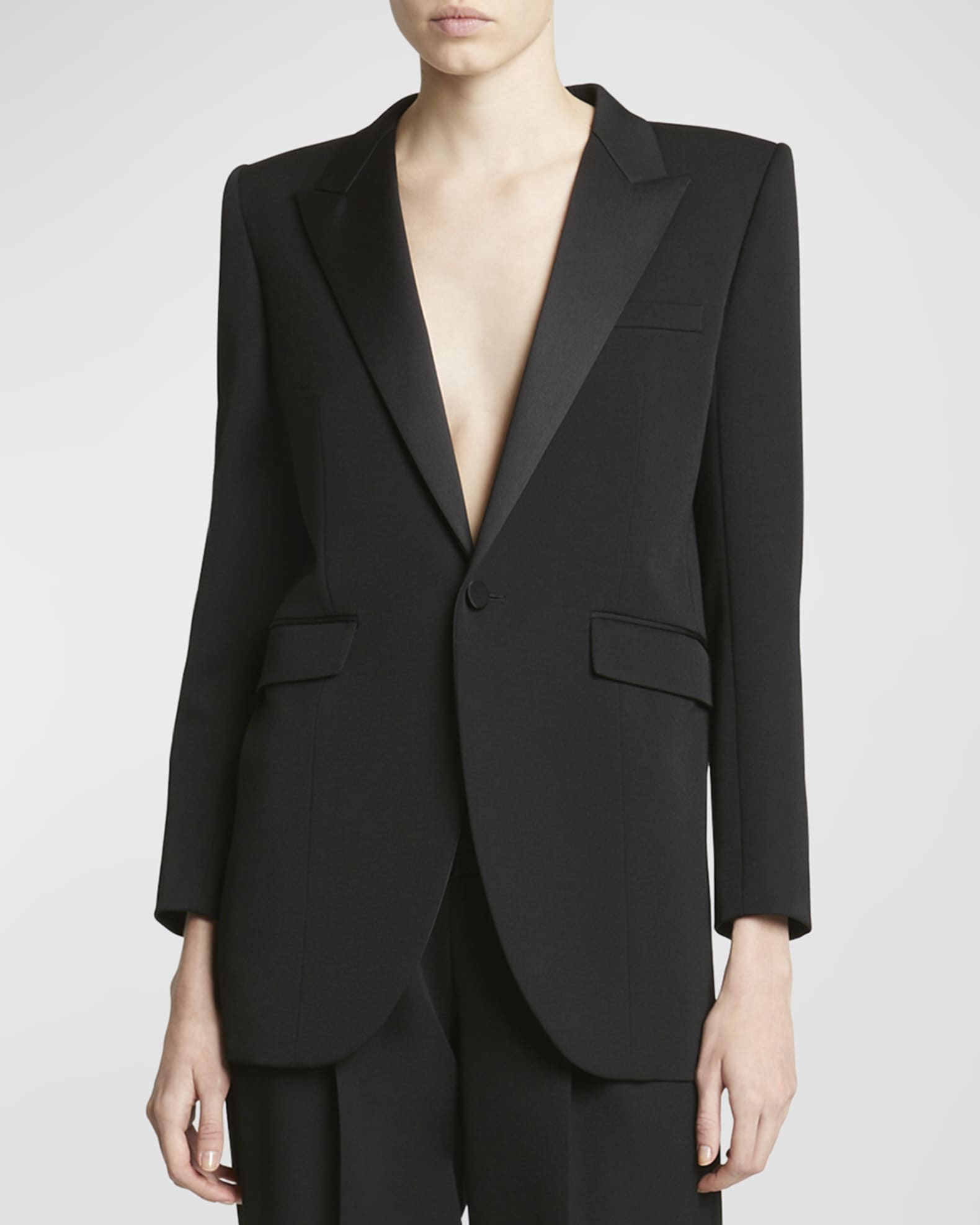 ブランド公式通販サイト Blazer Single-Breasted Laurent Saint Jacket Marcus Neiman | ジャケット・アウター