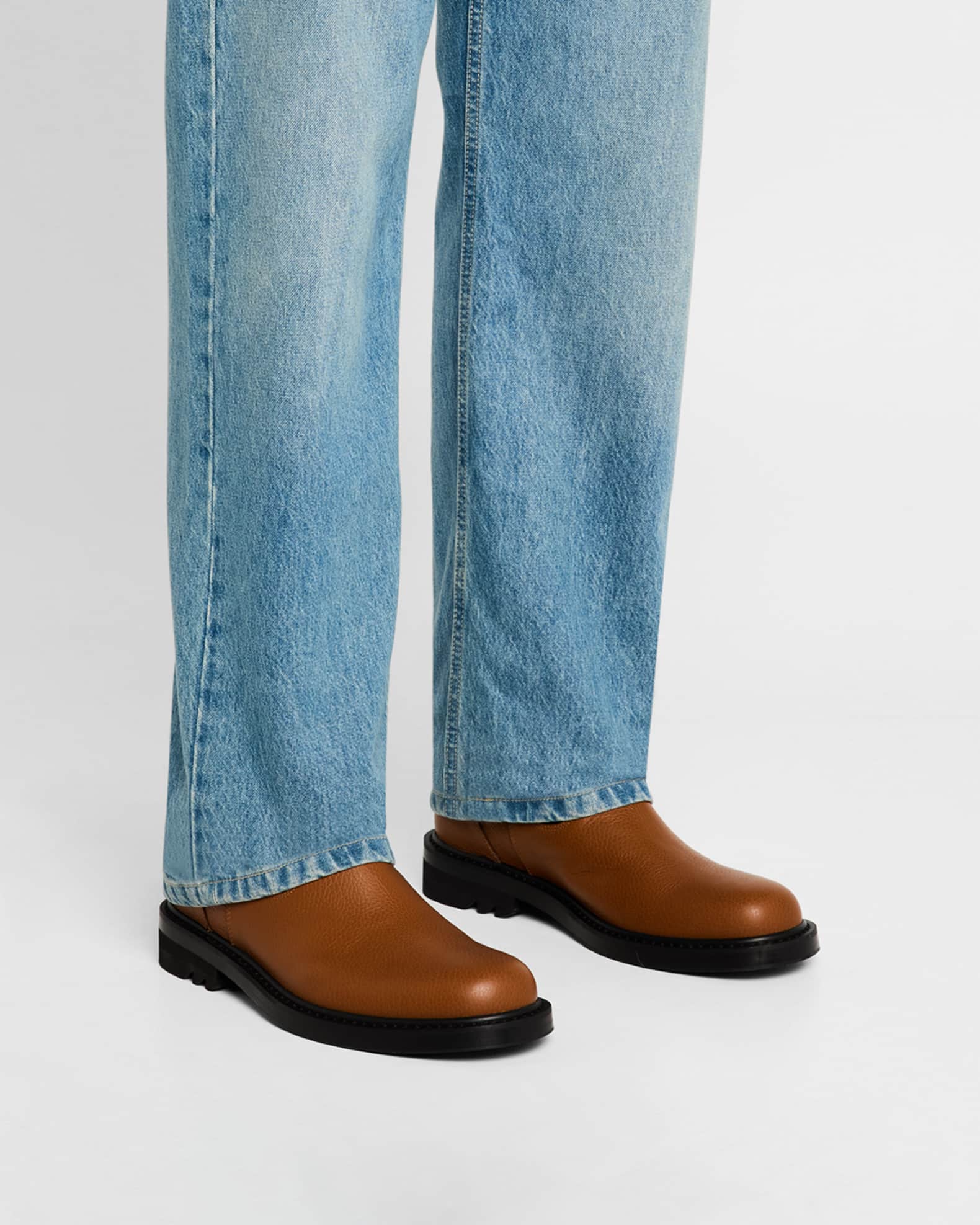Men s QU110 Leather Chelsea Boots
