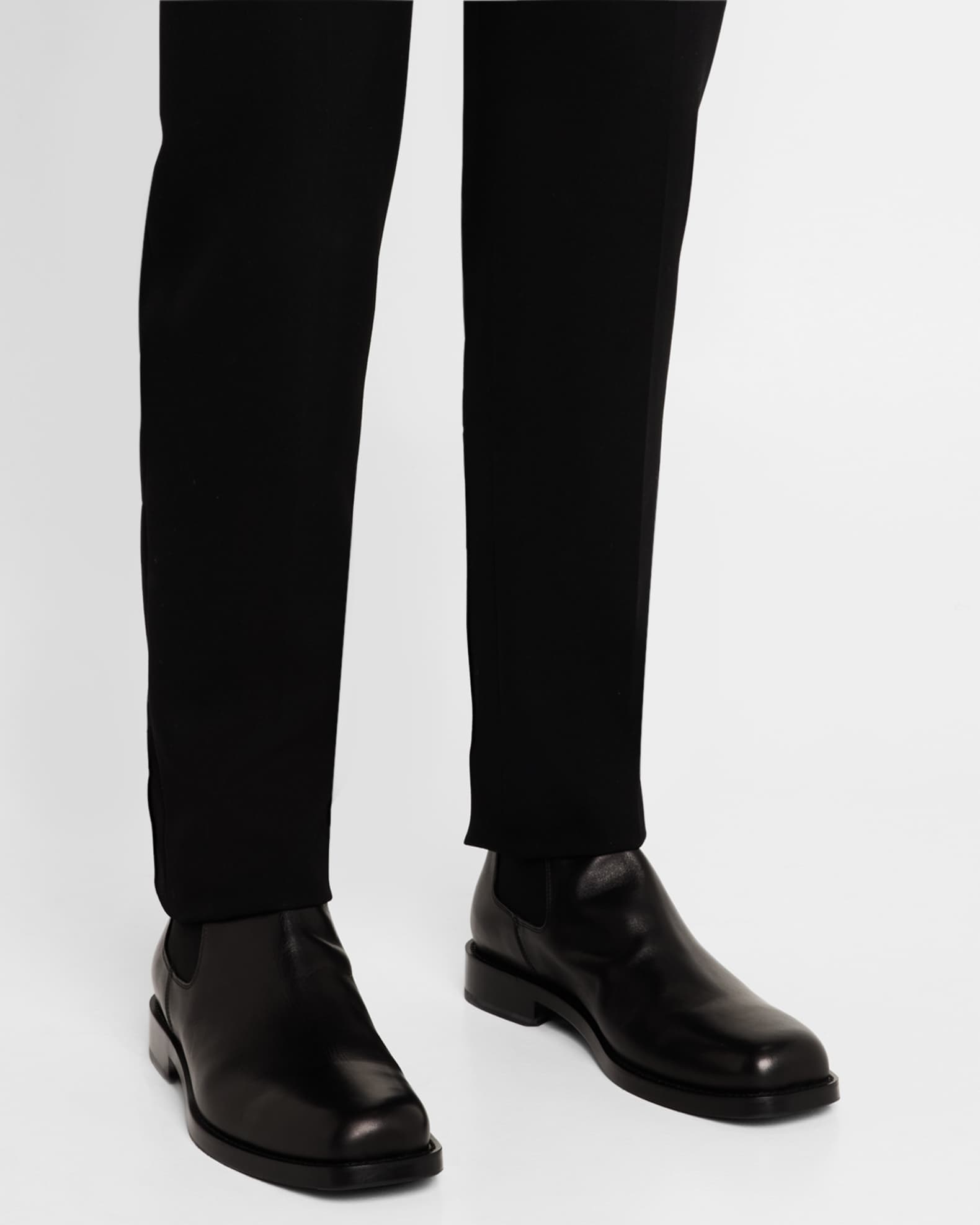 Men s QU108 Leather Chelsea Boots