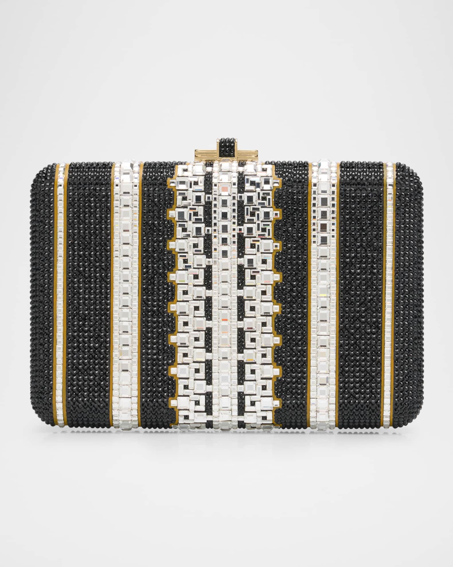 Lattice Crystal Slim Clutch Bag 0