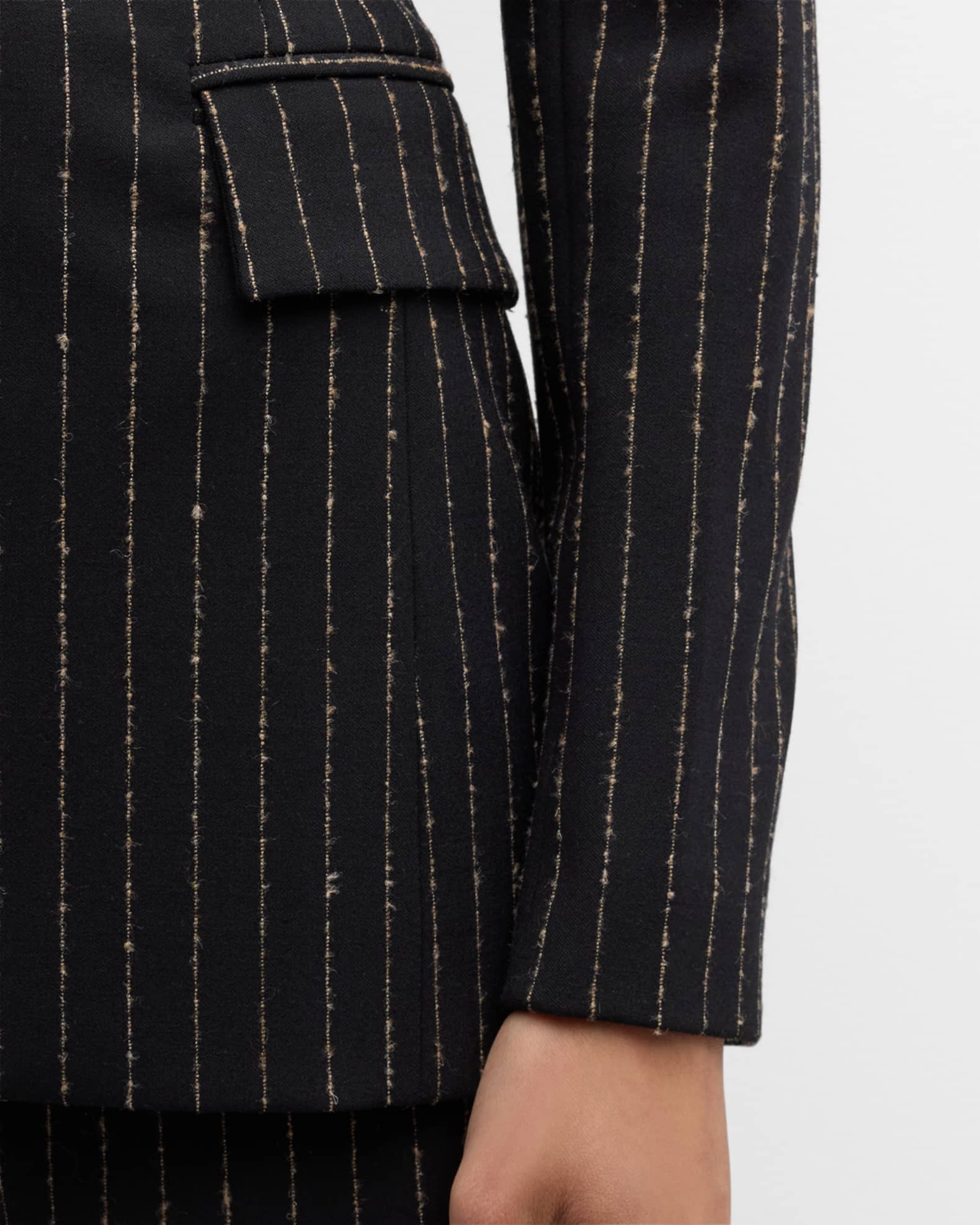 Metallic Pinstripe Suit
