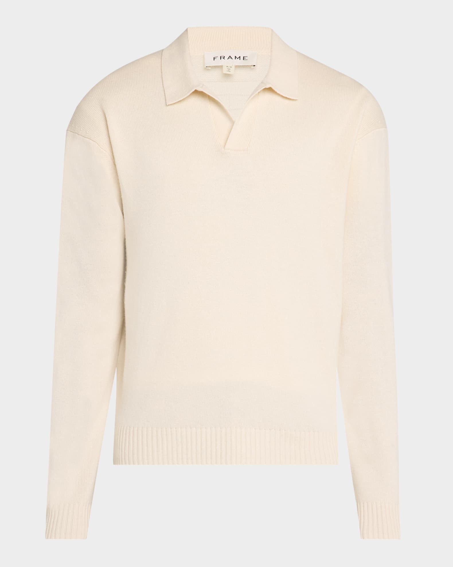 Men's Wool-Silk Polo Sweater 0