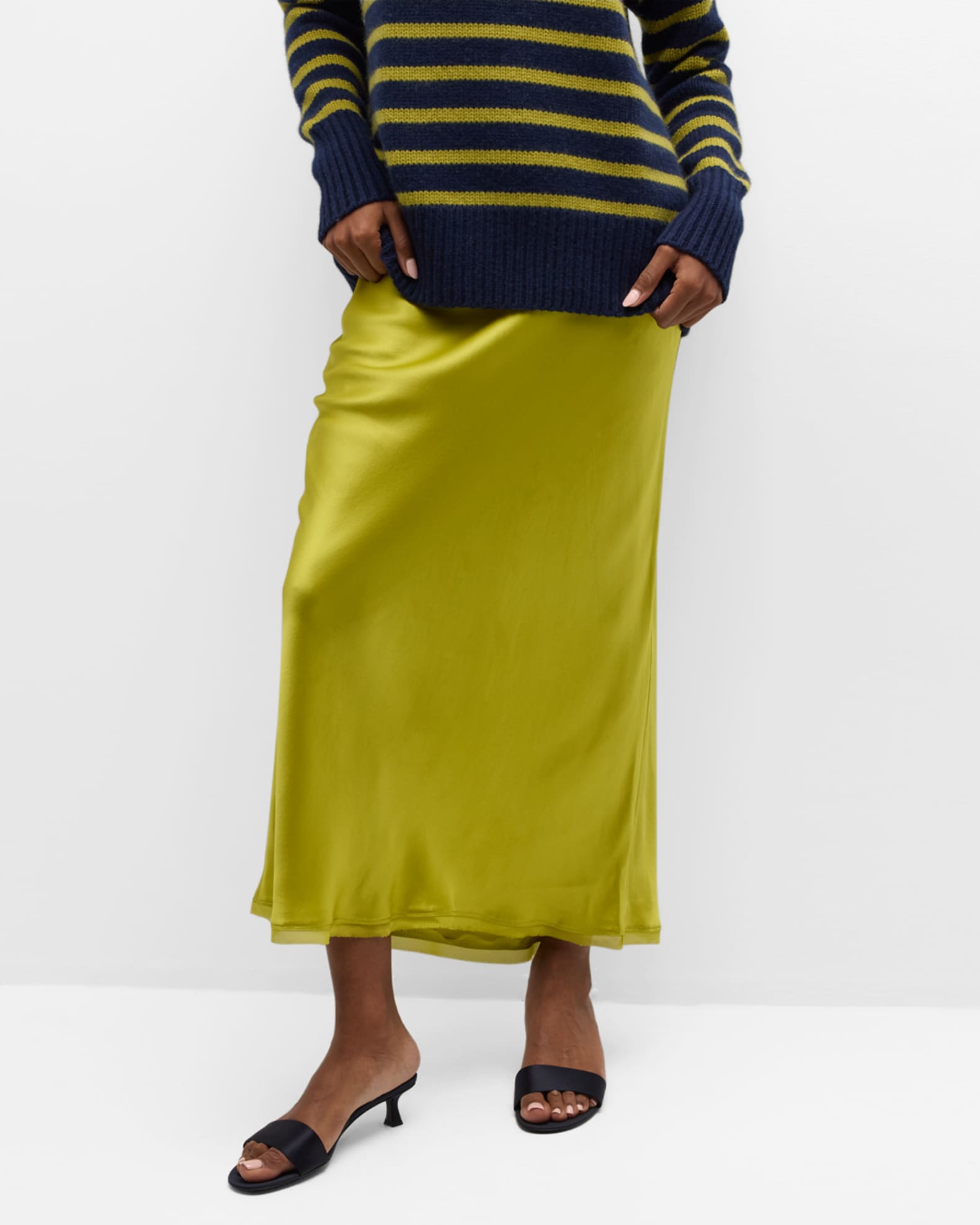 The iconic silk midi skirt cheap