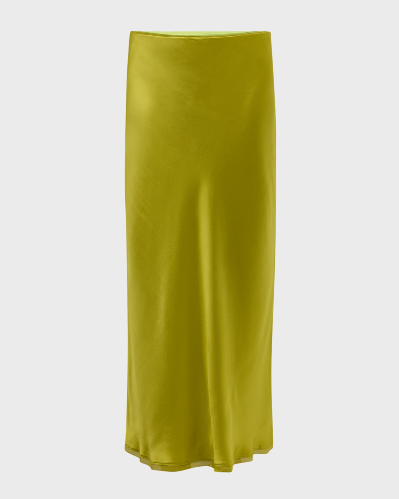 Bias cut silk midi skirt cheap