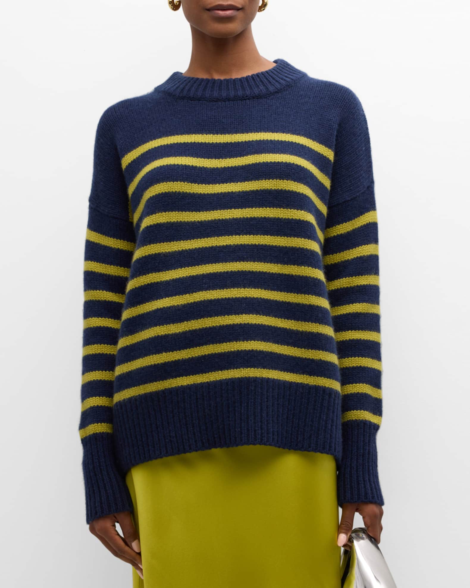 La Ligne Marin Striped Wool Cashmere Sweater Neiman Marcus