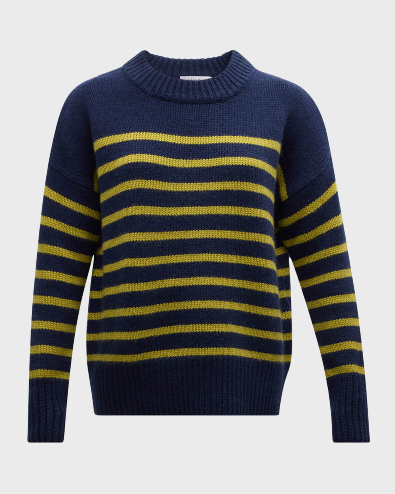 Marin Striped Wool Cashmere Sweater 0