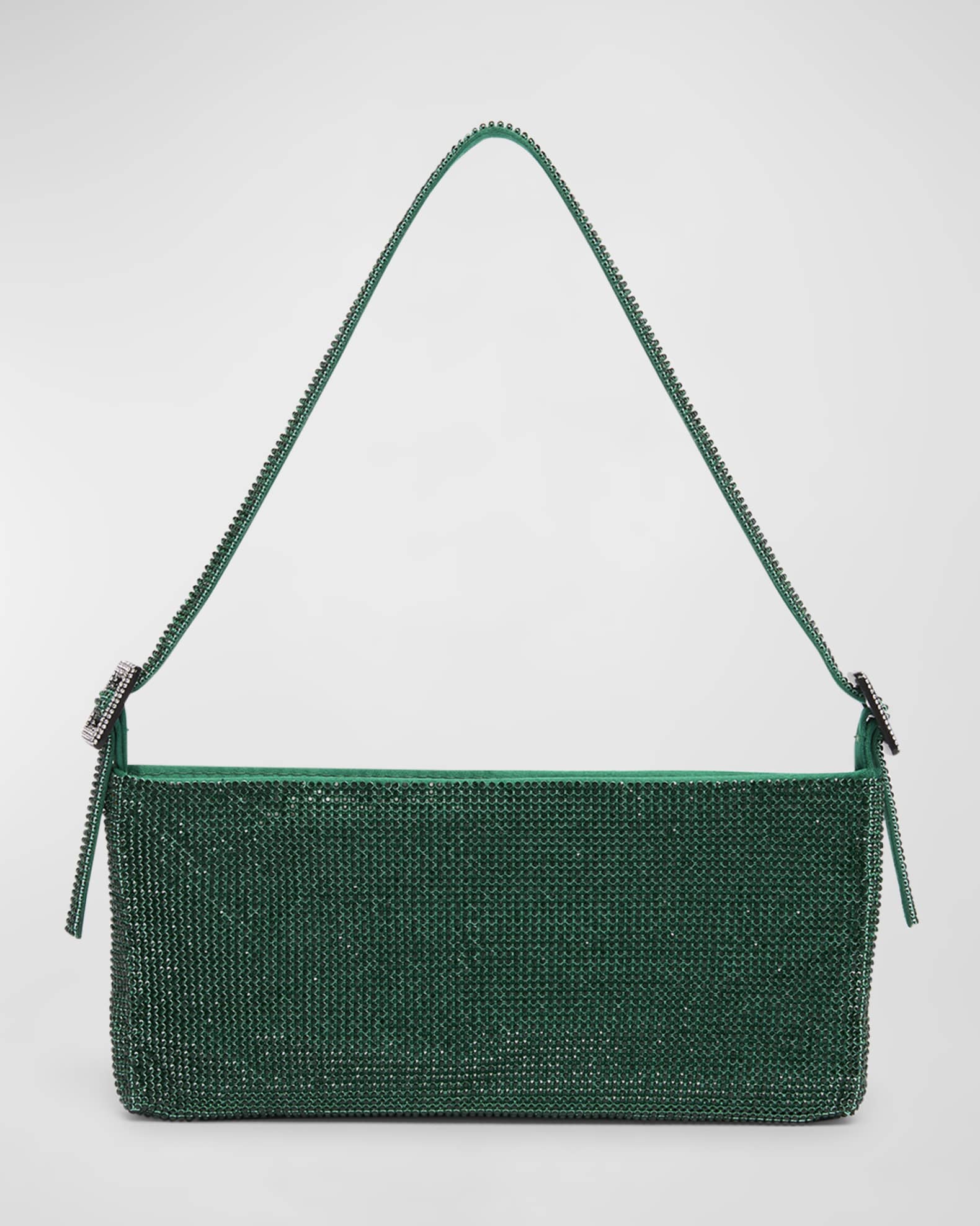 Your Best Friend La Grande Mesh Crystal Shoulder Bag 0