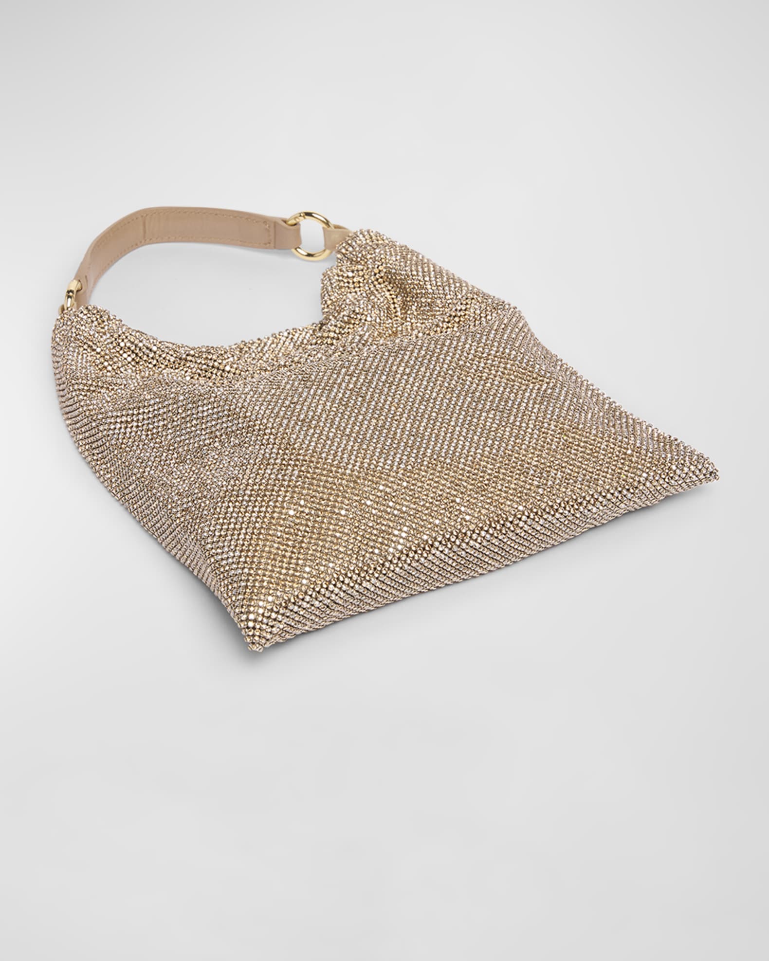 Bella Ciao Mesh Crystal Hobo Bag 1