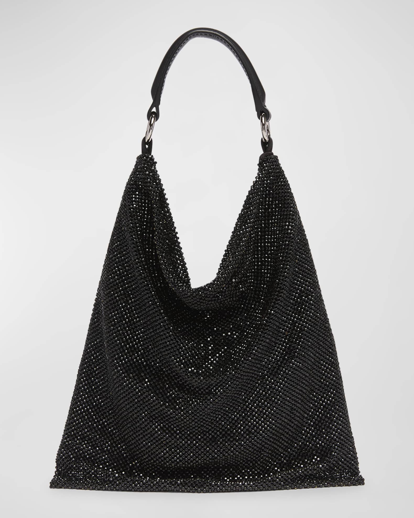 Benedetta Bruzziches Bella Ciao Mesh Crystal Hobo Bag