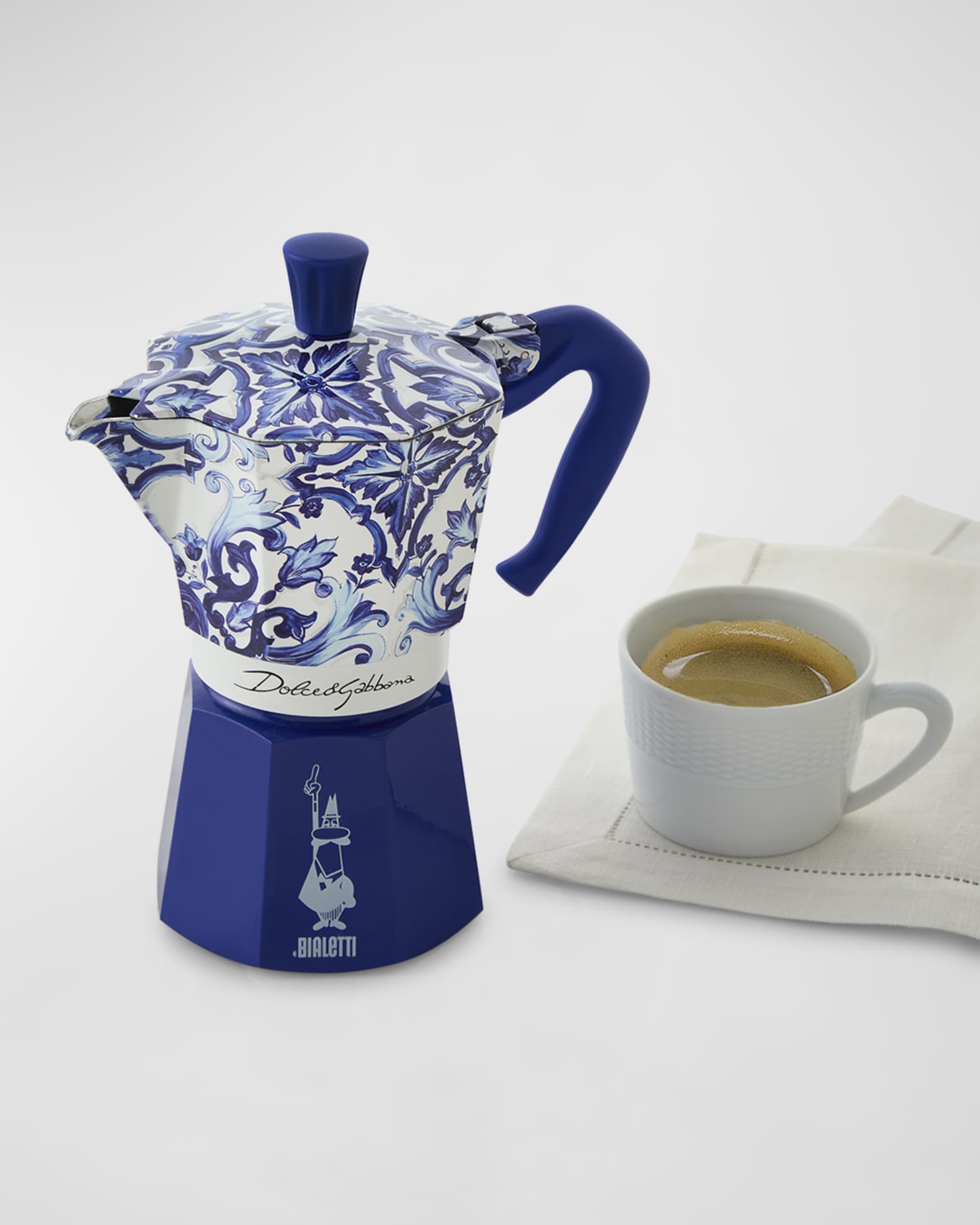 Moka Express Large Pot - Blu Mediterraneo  0