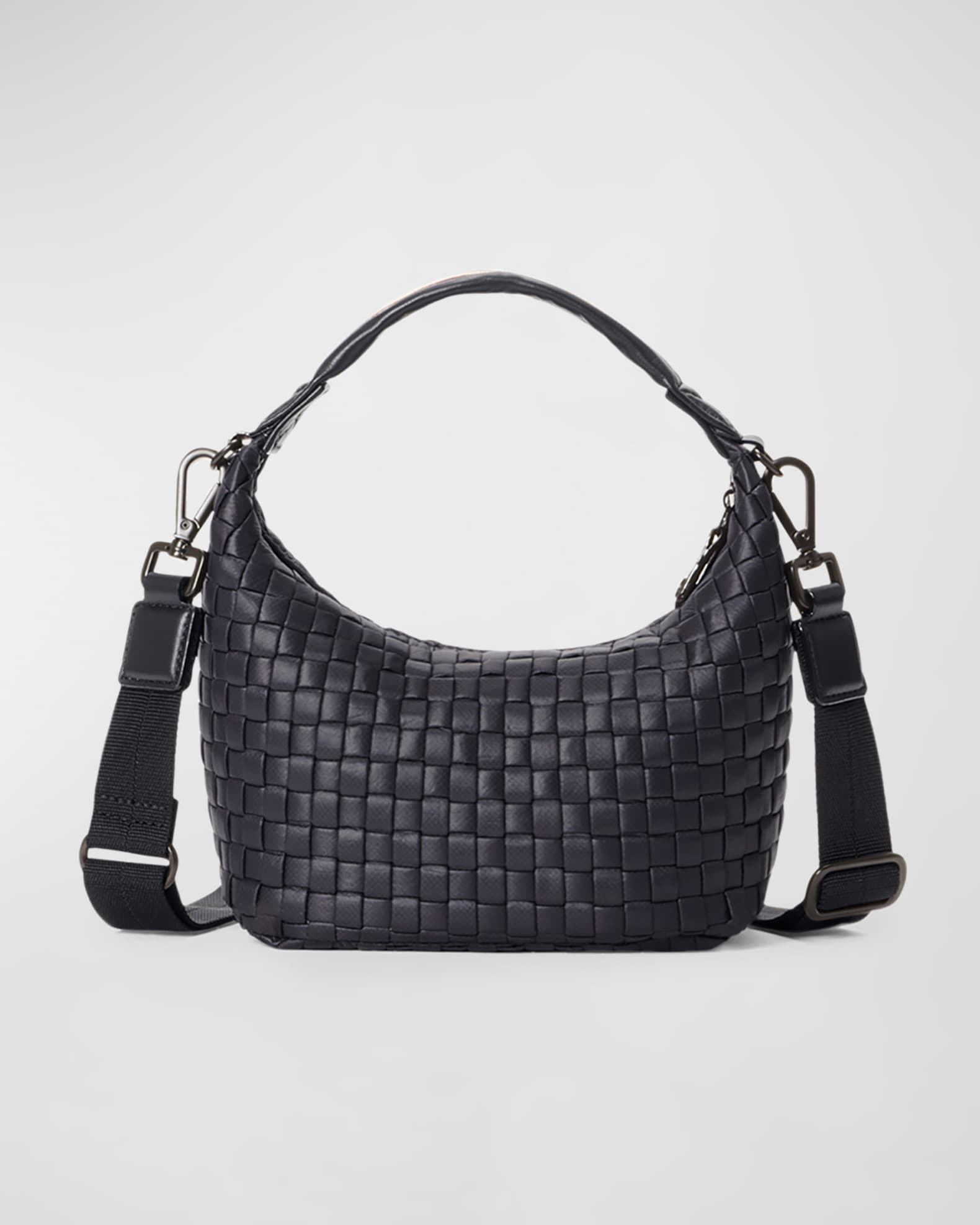 Small Waverly Hobo Black - MZ Wallace
