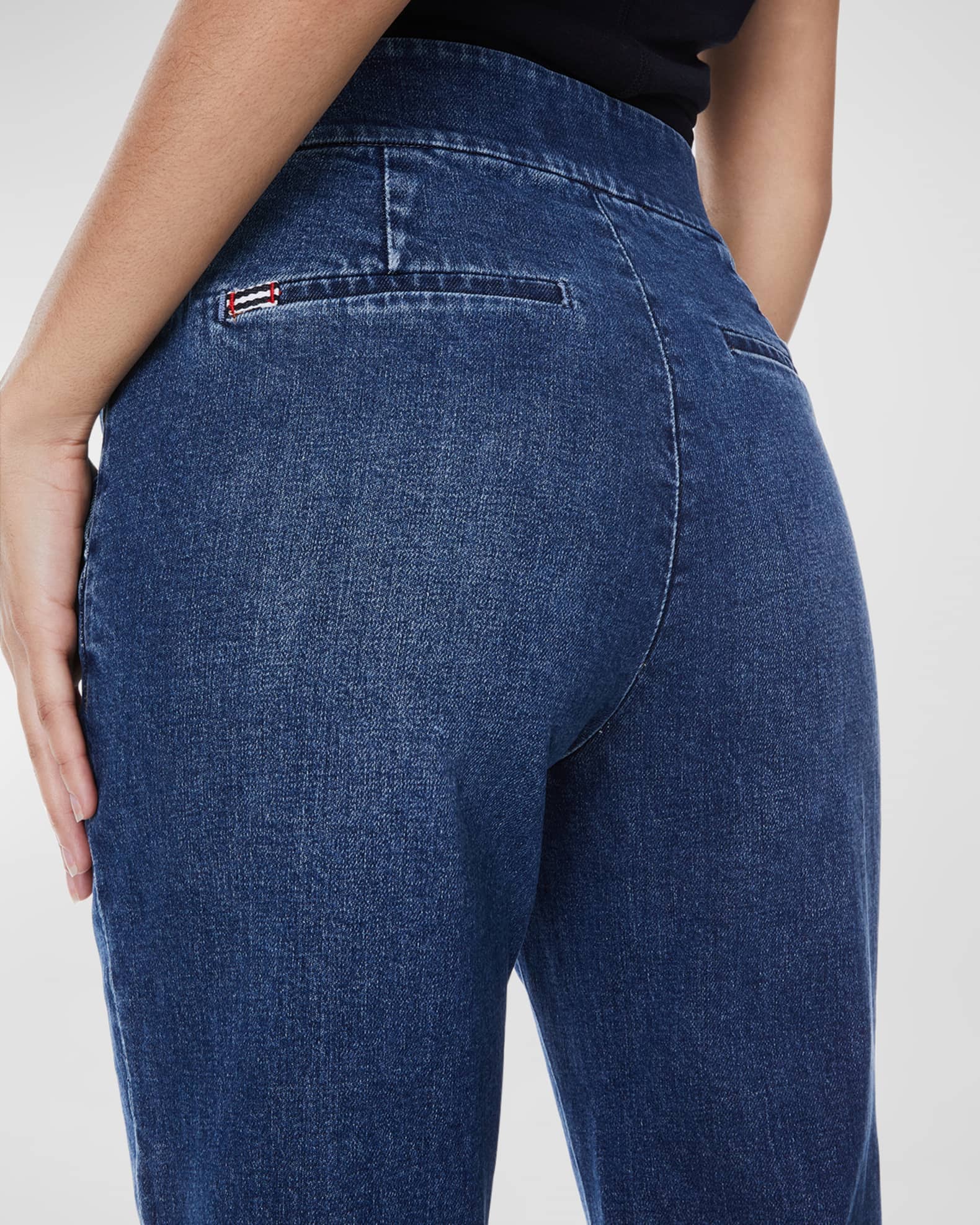 Alice + Olivia Dylan High Waisted Wide-Leg Jeans | Neiman Marcus