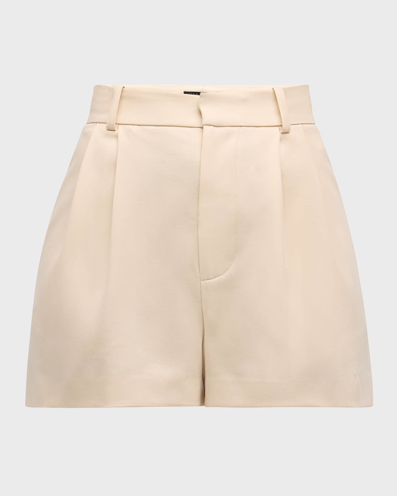 Alice + Olivia Conry Pleated Shorts