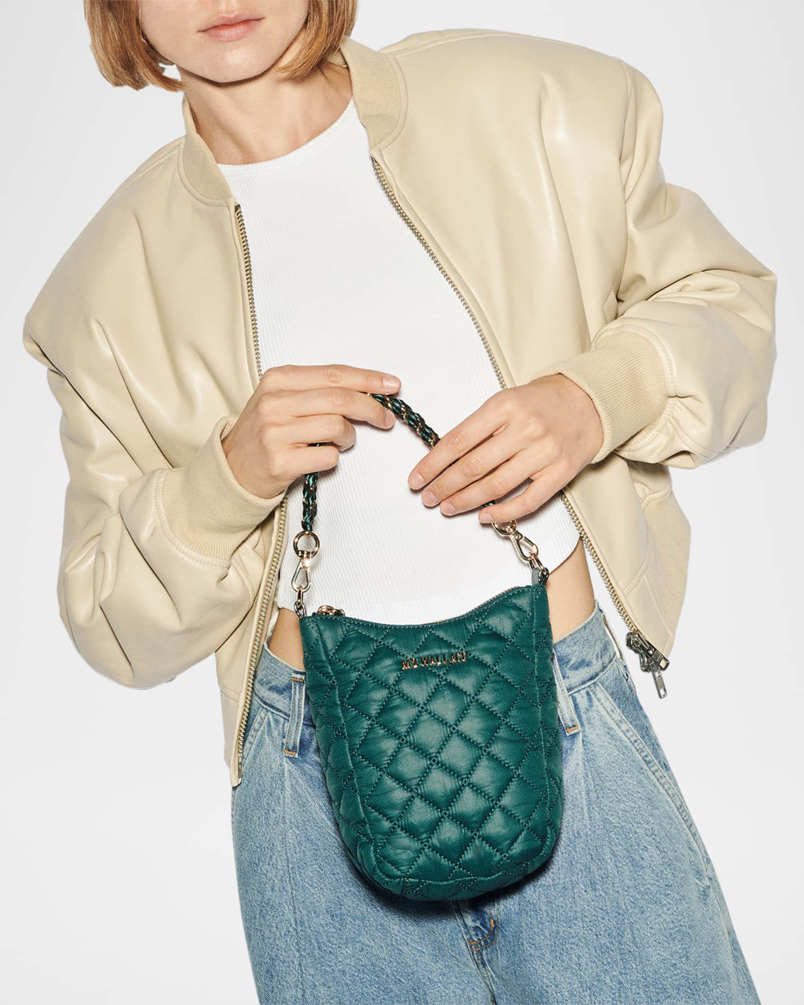 MZ WALLACE Crosby Go Quilted Nylon Crossbody Bag Neiman Marcus