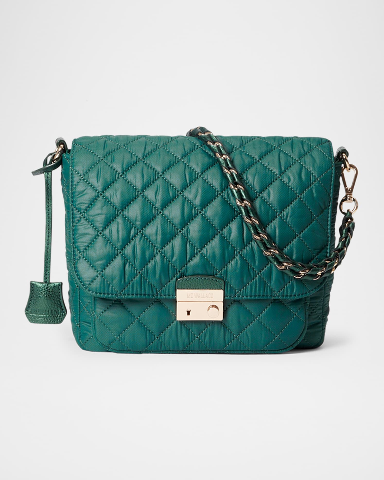 Crosby Lock Medium Quilted Nylon Crossbody Bag