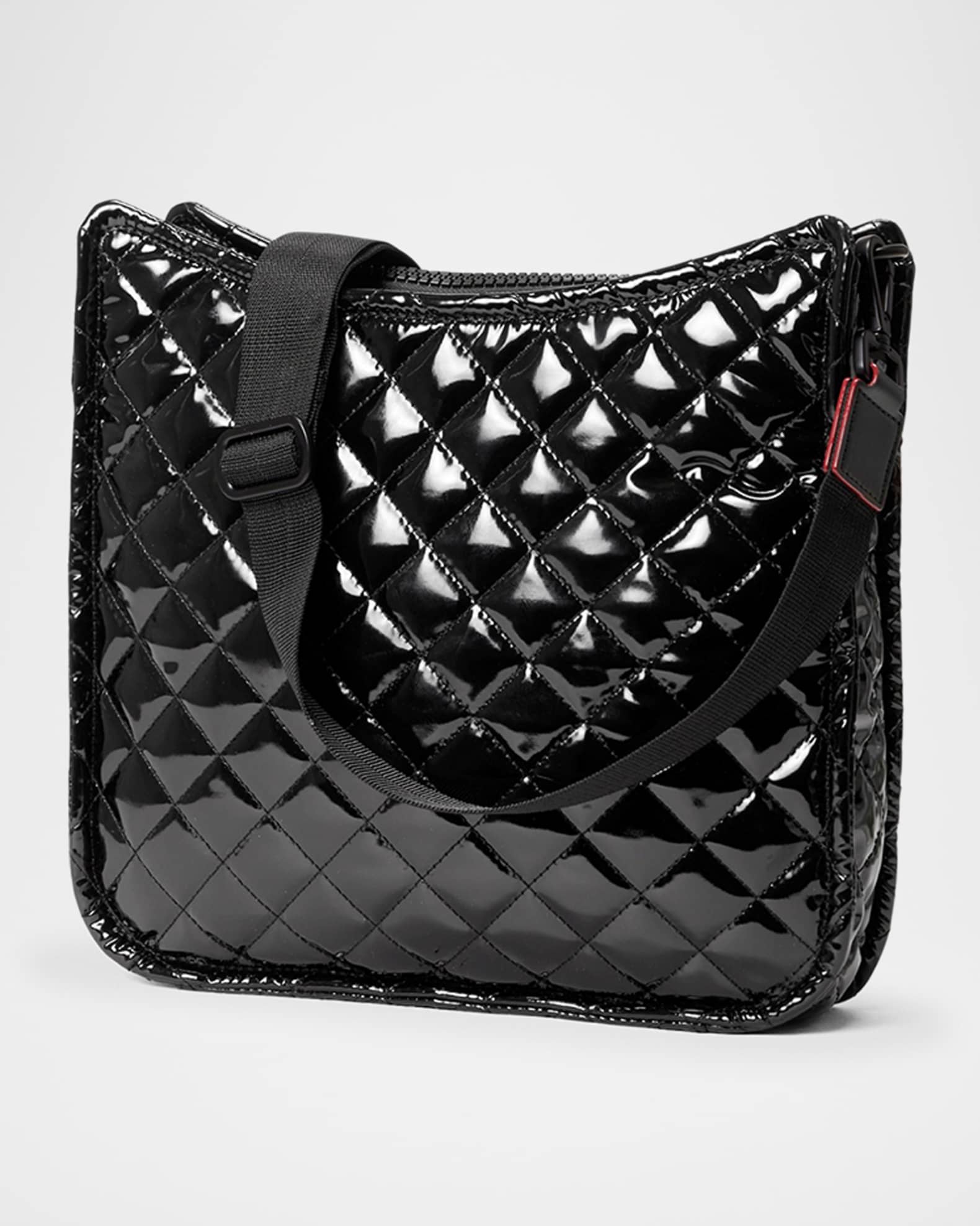 MZ WALLACE Box Quilted Patent Crossbody Bag | Neiman Marcus