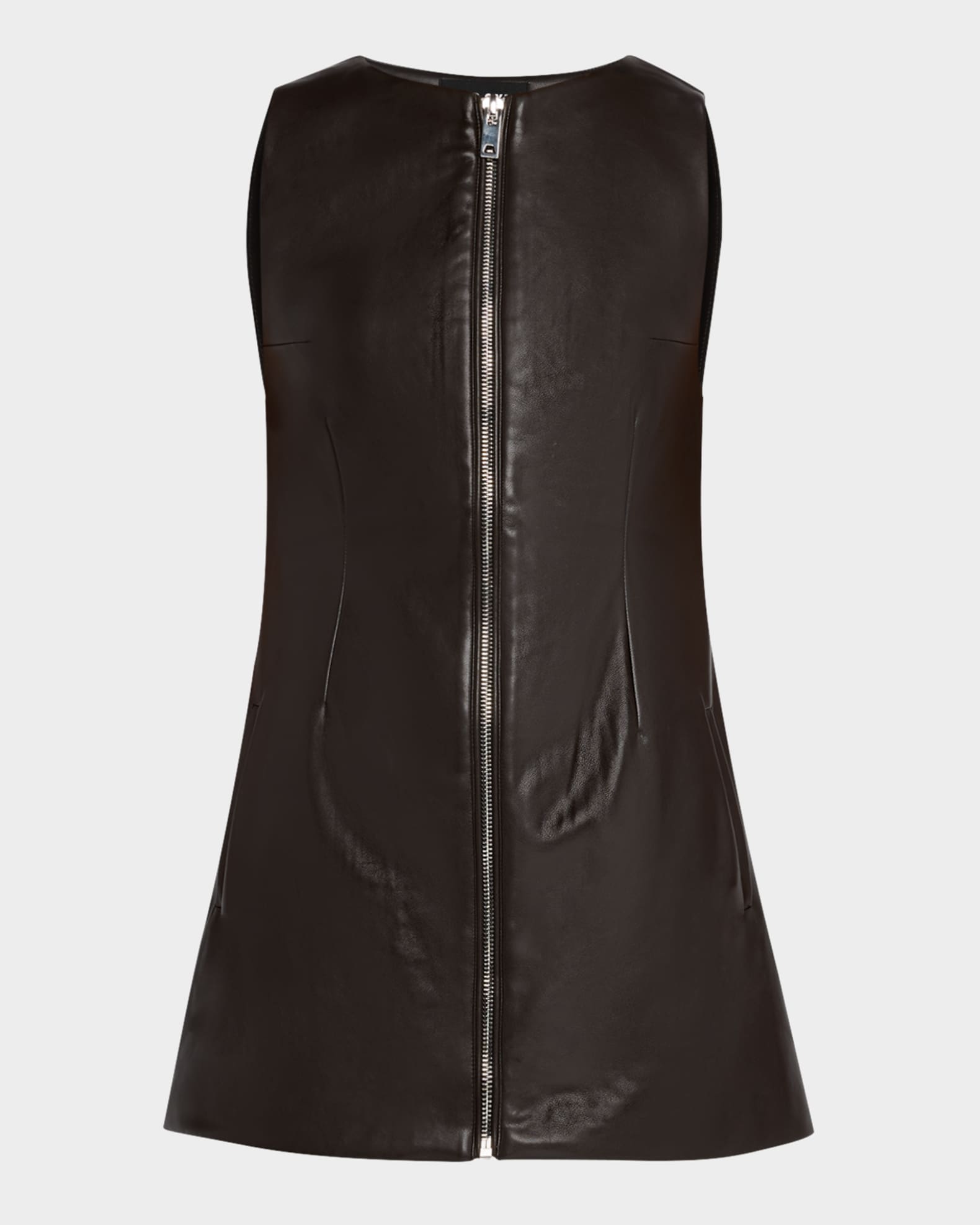 Aria Vegan Leather Mini Dress 0