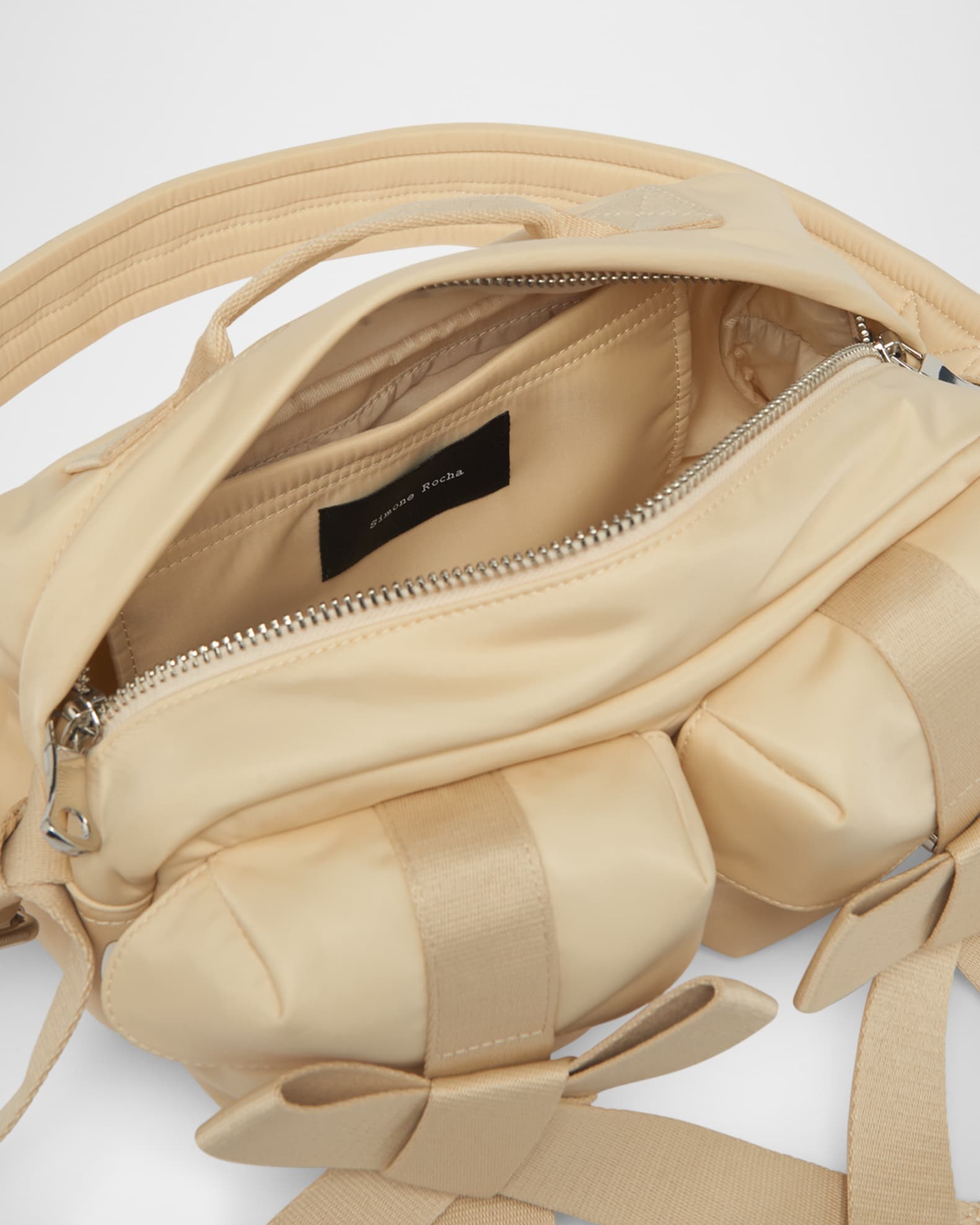 Simone Rocha Utility Bow Pearly Pochette Shoulder Bag