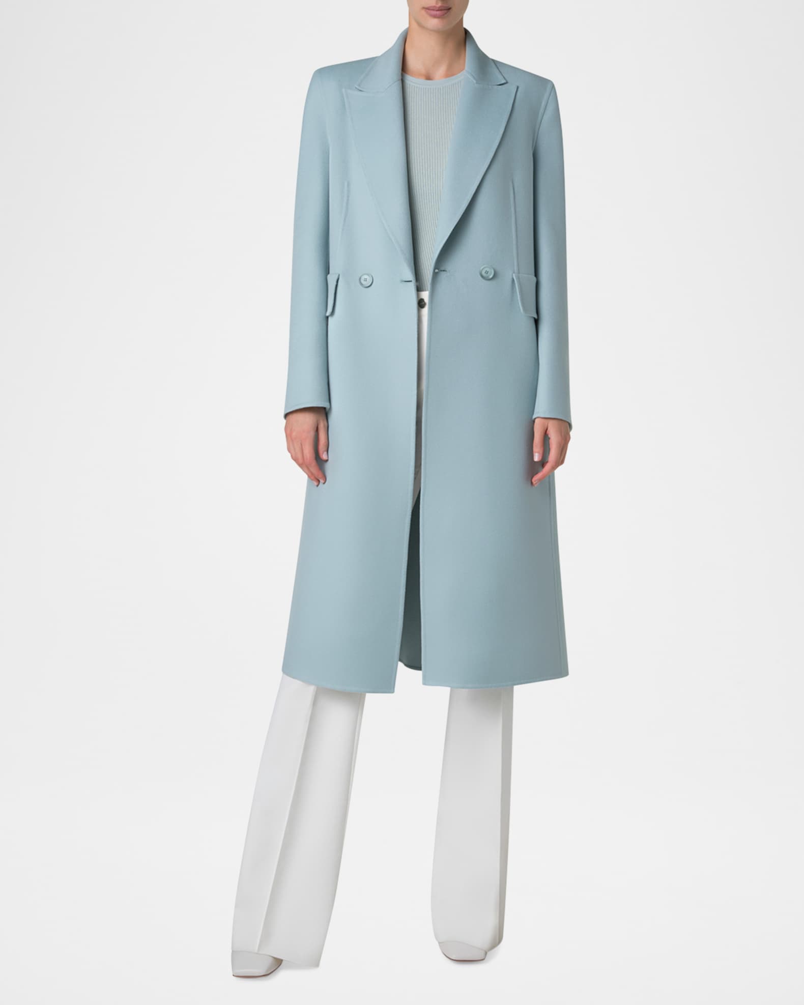 Zelda Cashmere Double-Breasted Coat 1