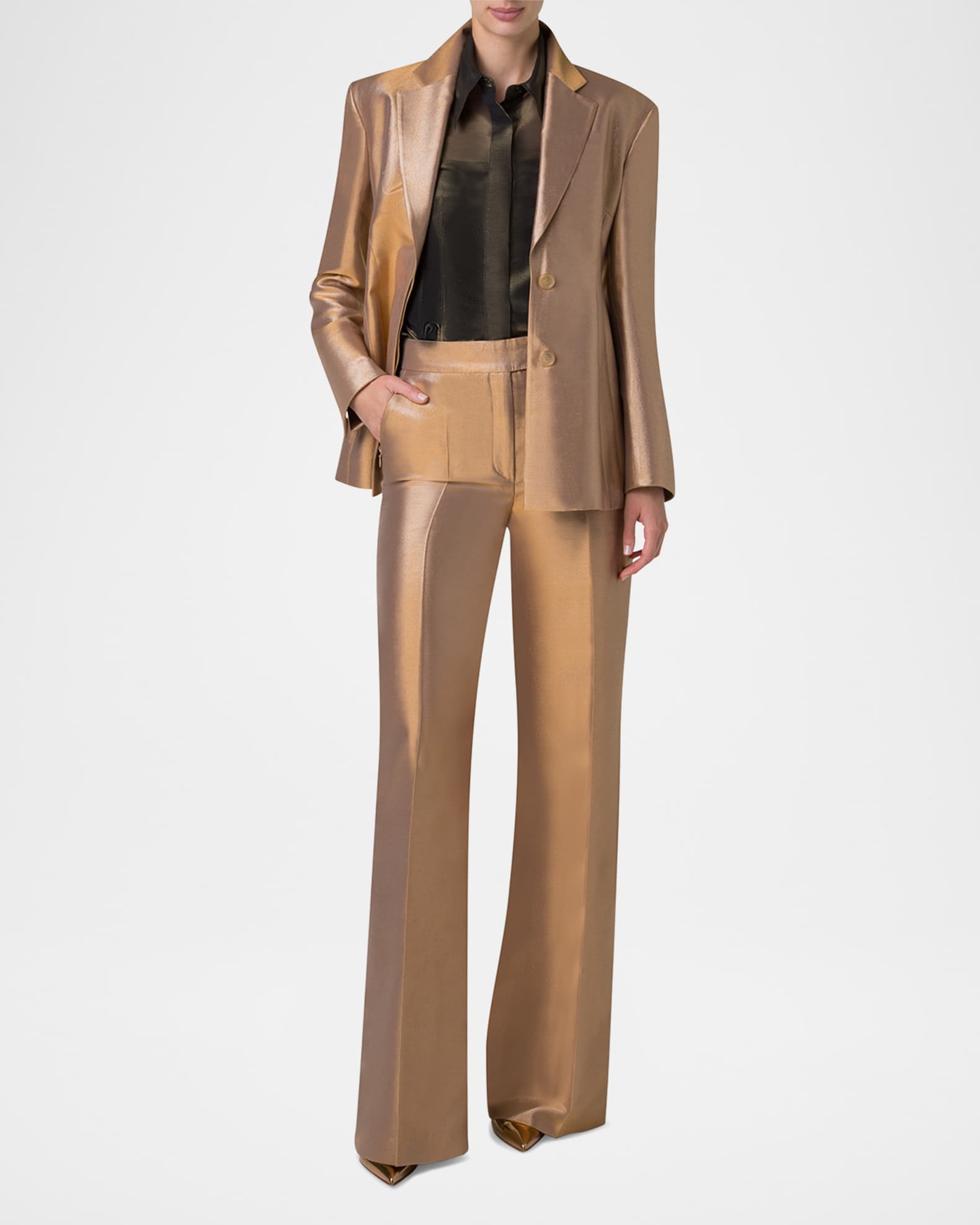 Walker Metallic Single-Breasted Jacket 1