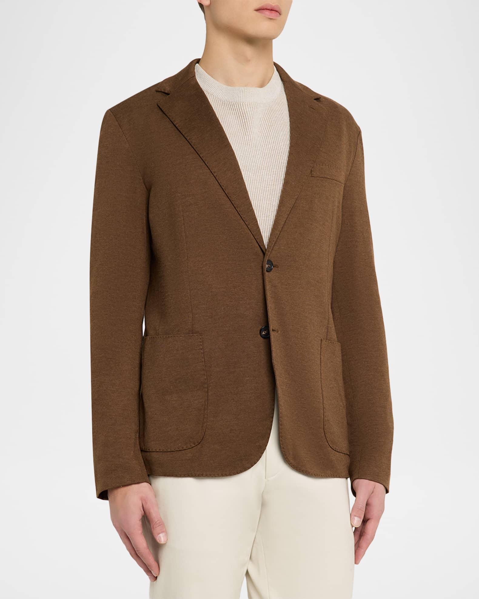 Loro Piana Men's Sunset Cashmere Silk Sports Jacket | Neiman Marcus