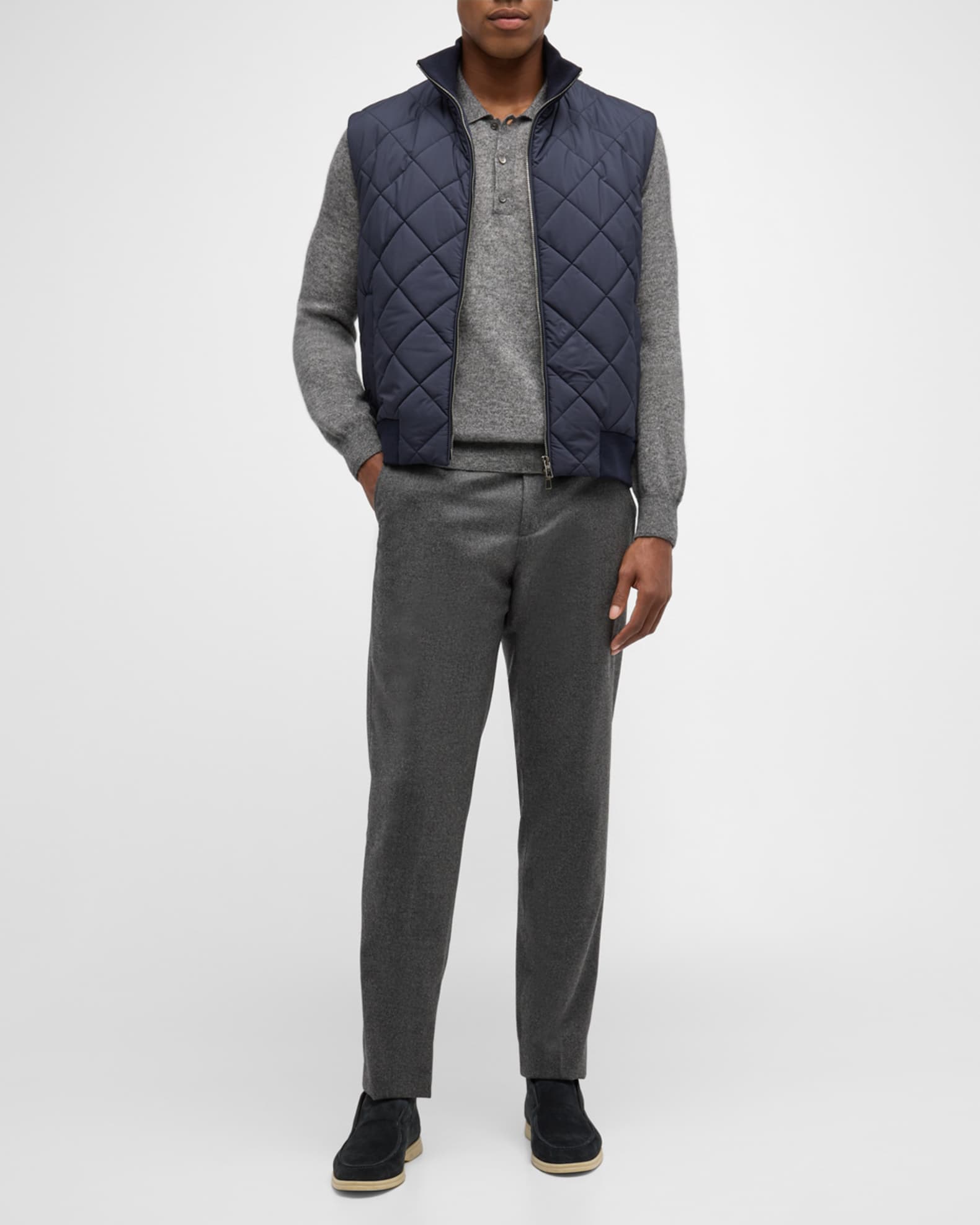 Men's Carlo Cashmere Flannel Trousers 1