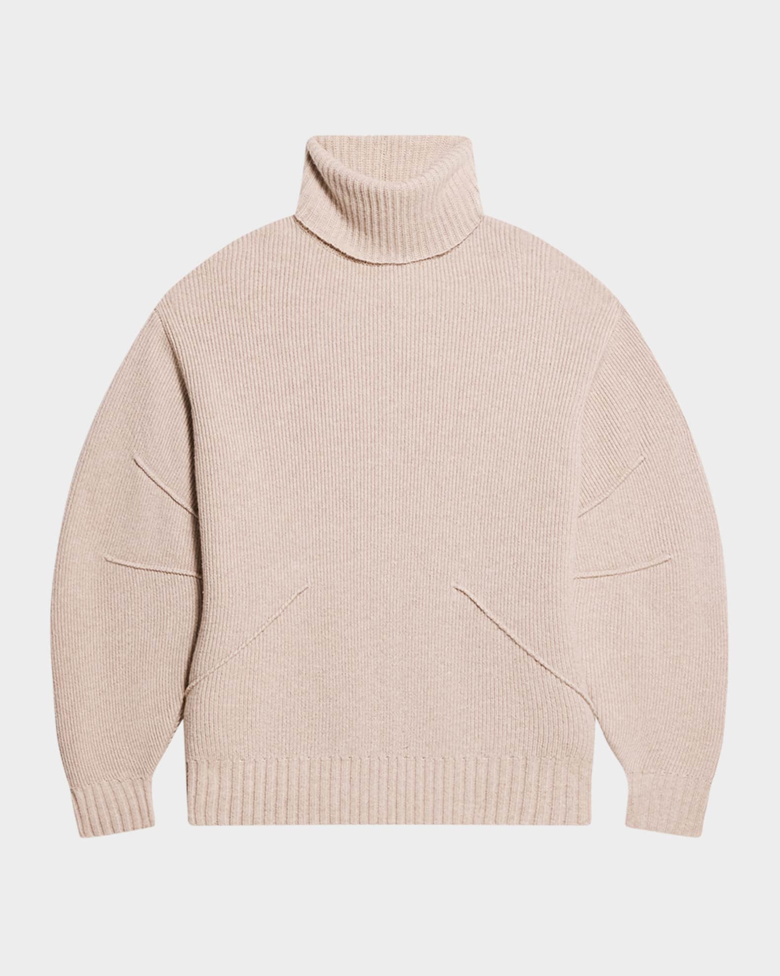 Apex Chunky Wool-Cashmere Turtleneck Sweater  0