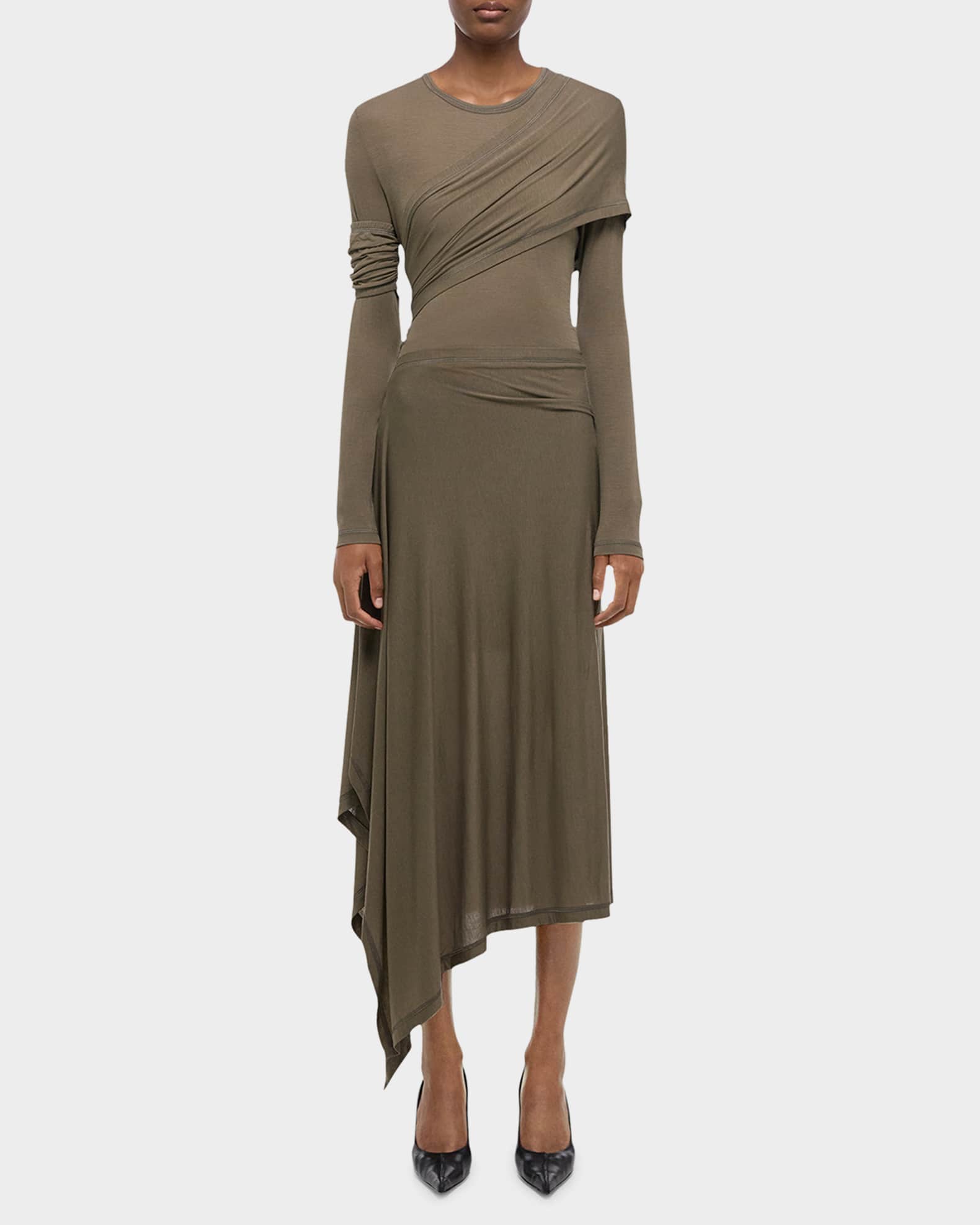 Draped Knit Protection Dress 1