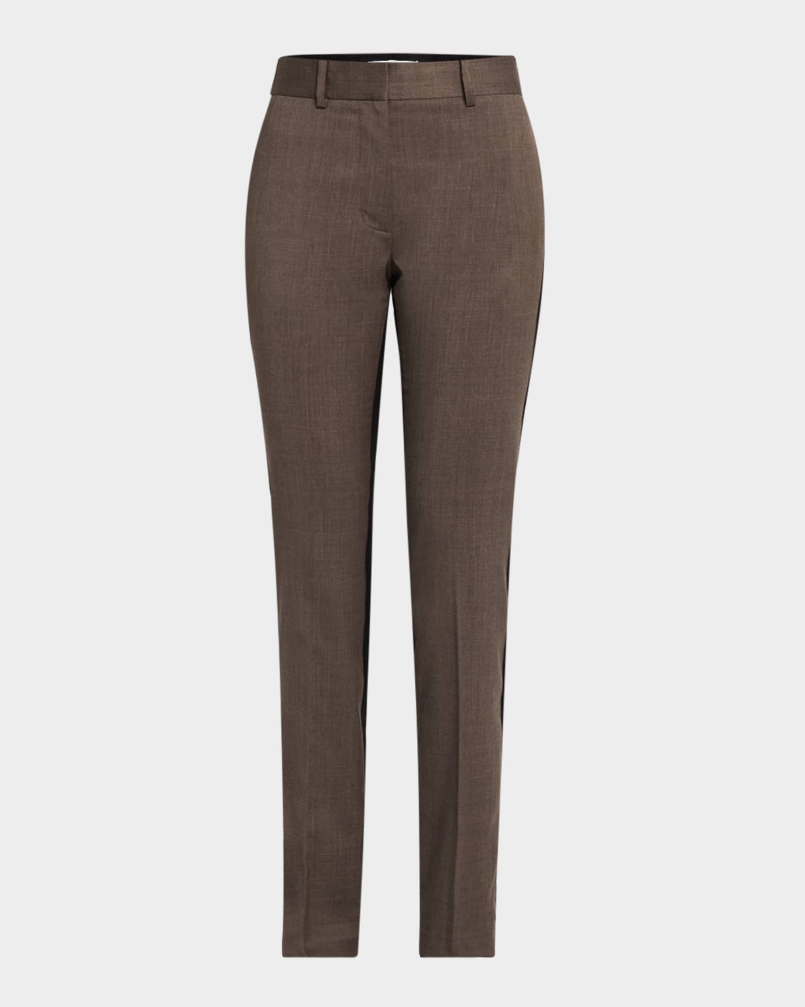 Slim Wool Combo Pants  0