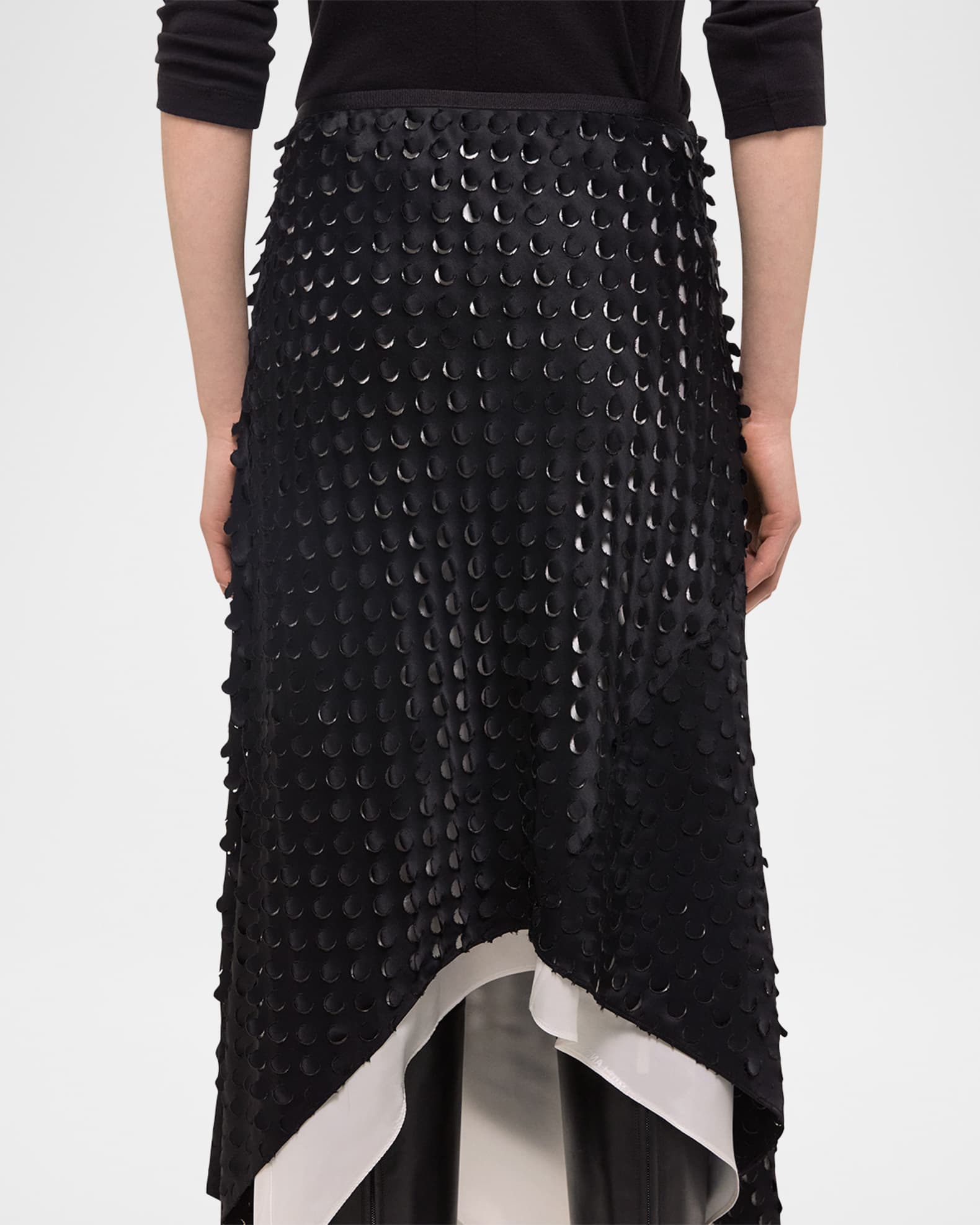 Asymmetric Scarf Skirt