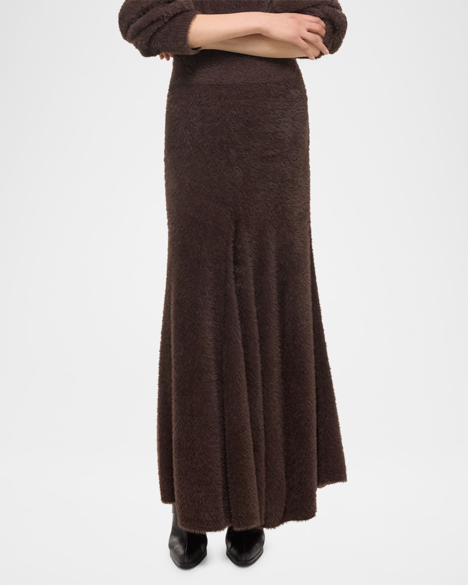 Fuzzy Eyelash Maxi Skirt 1