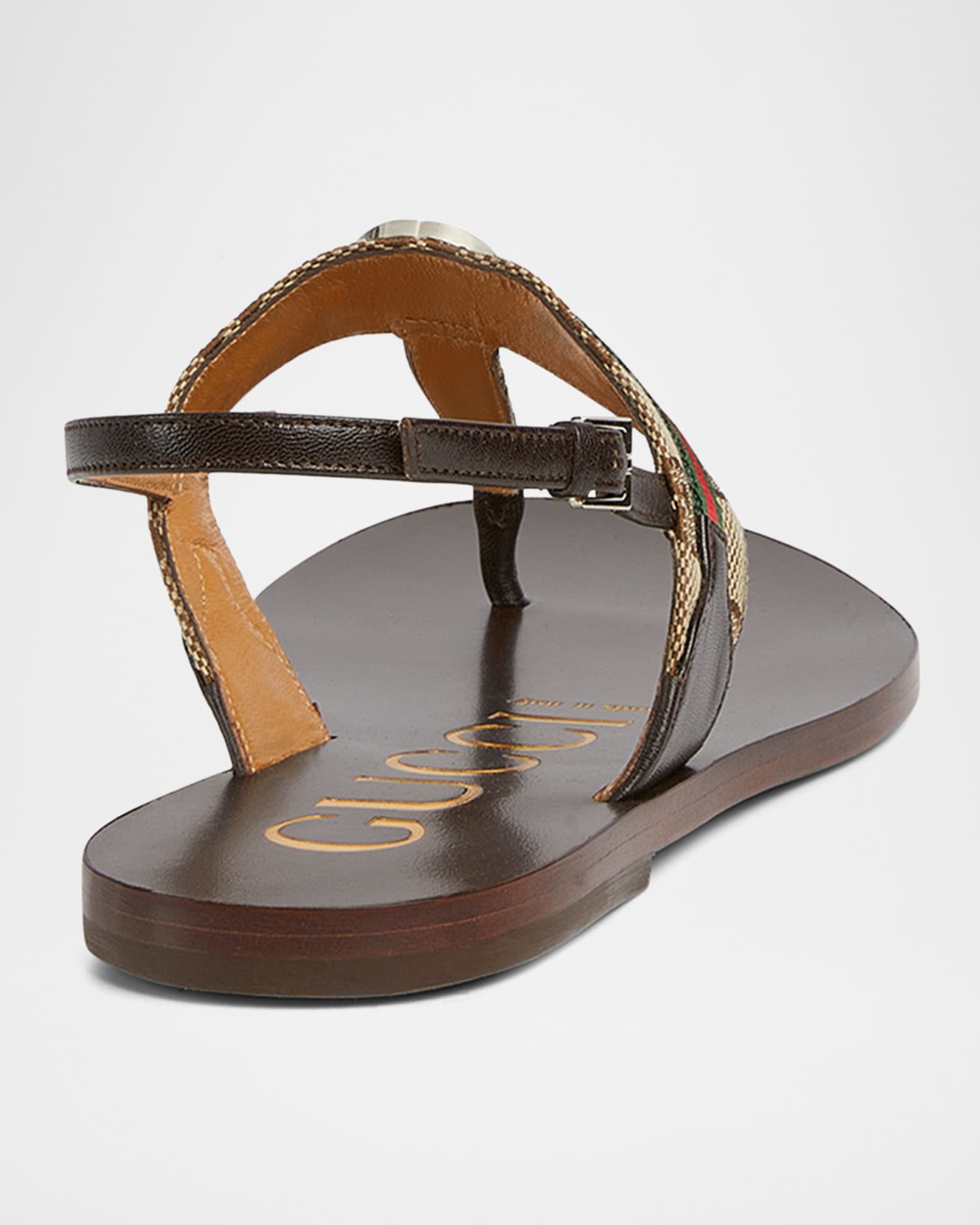 サンダル・ミュール GUCCI GG CANVAS IN FLAT SANDALS サンダル・ミュール GUCCI GG CANVAS IN FLAT SANDALS サンダル