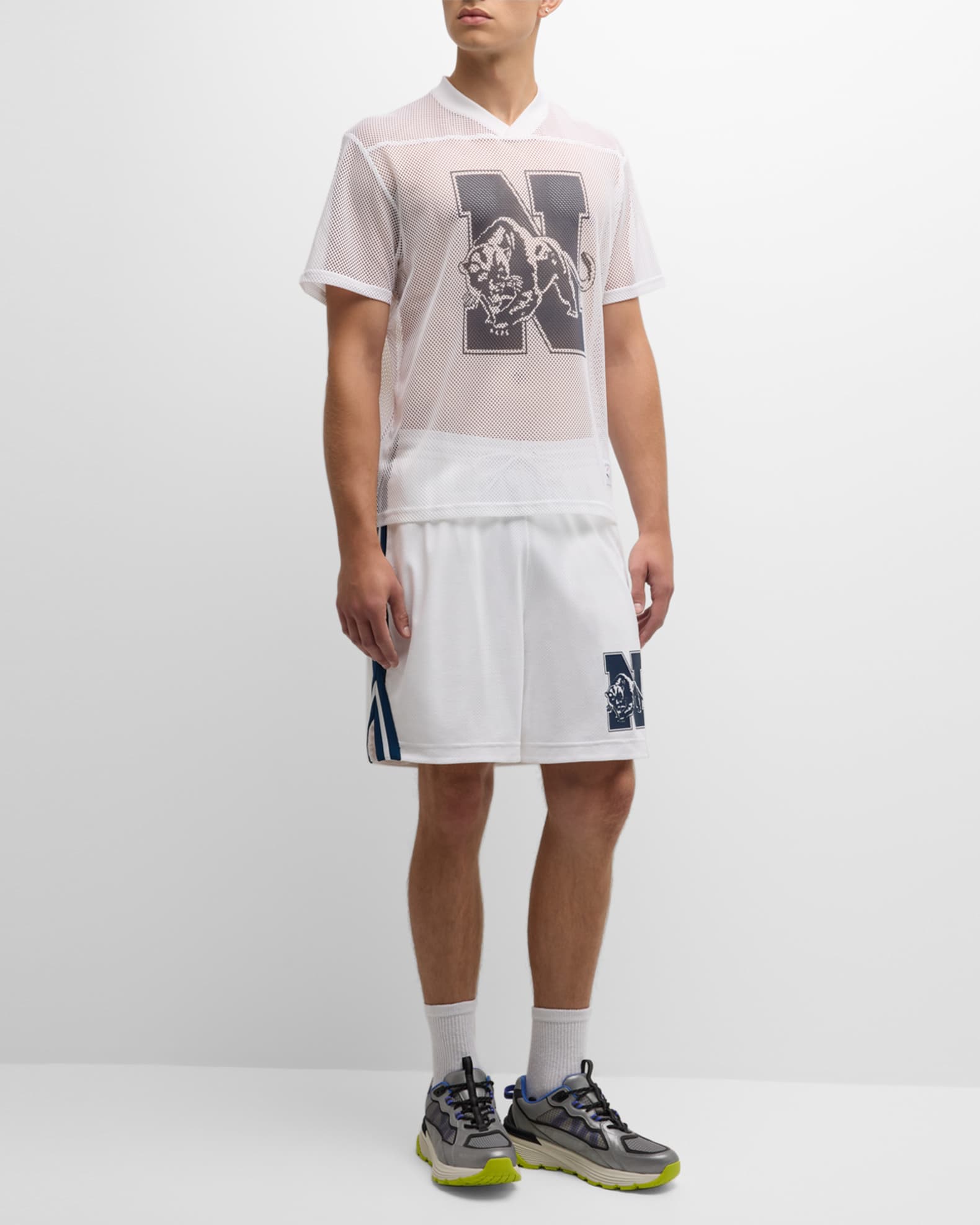 Puma x Noah Men's Mesh Practice Top | Neiman Marcus