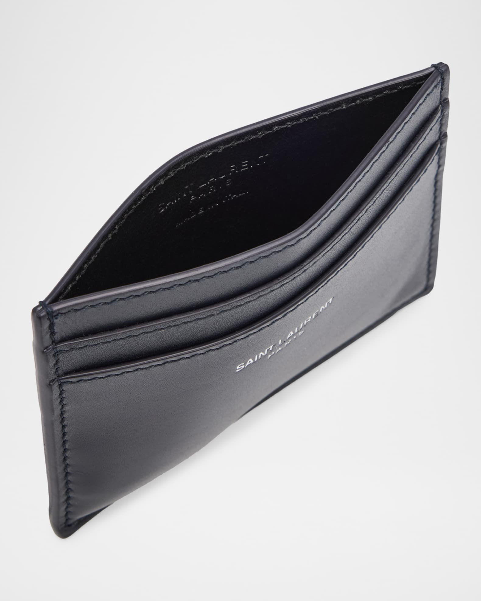 Saint Laurent Men's Card Case in Smooth Leather | Neiman Marcus
