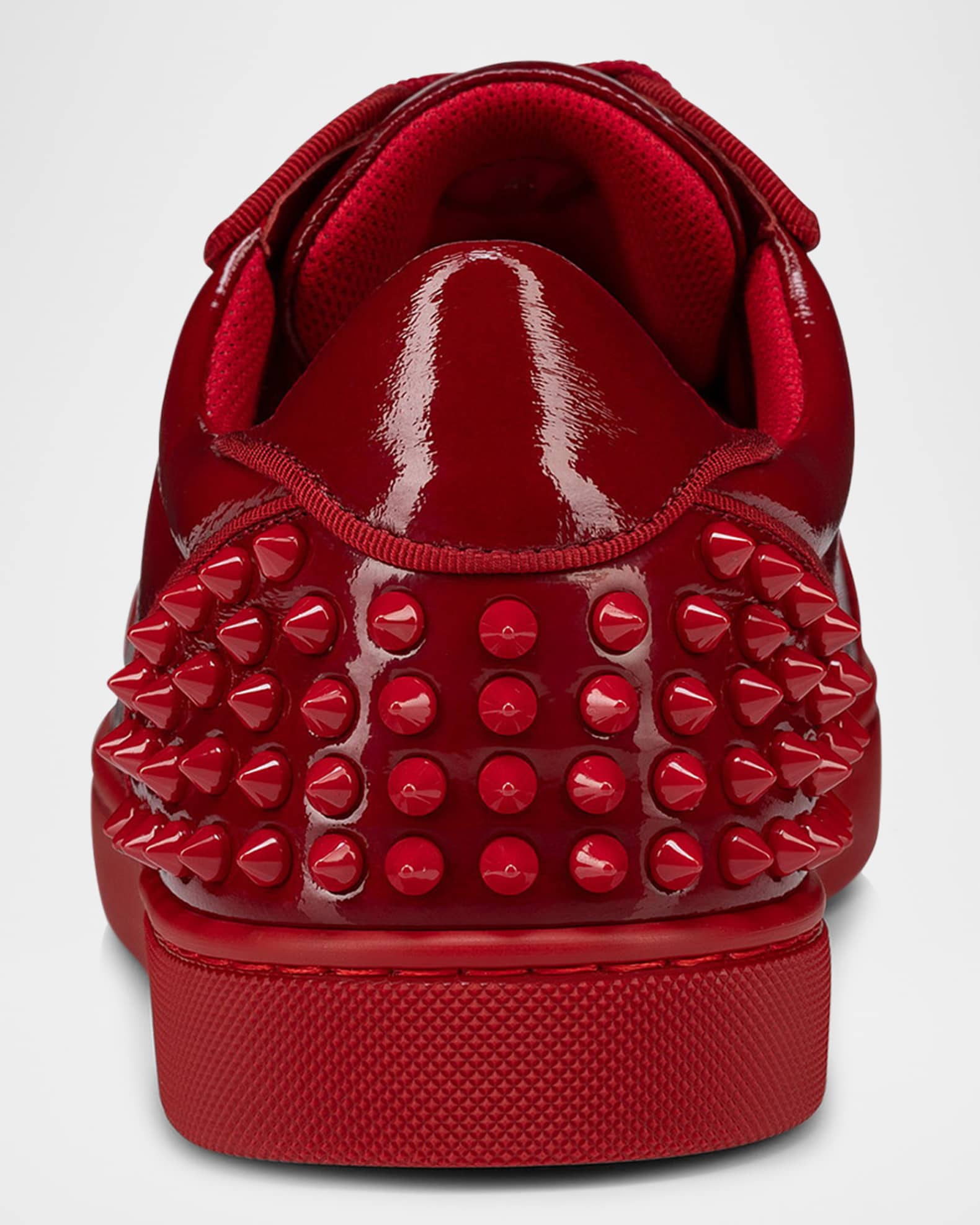 Christian Louboutin Men s Seavaste 2 Patent Leather Low top Sneakers Red Men s 14D Sneakers Trainers Low top Sneakers