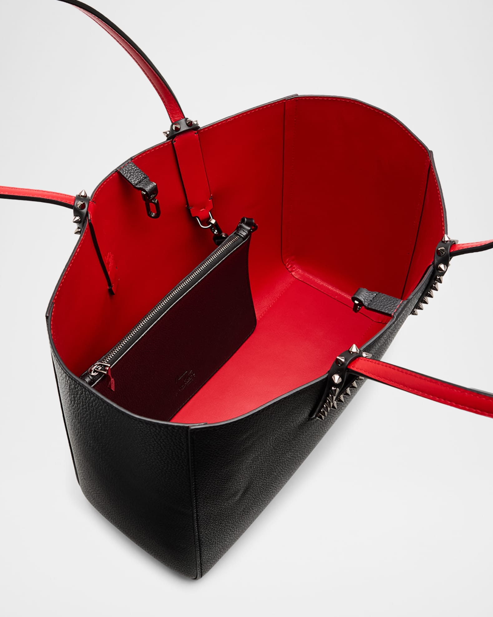 Christian Louboutin Cabata Soft Small Tote Bag in Grained Leather