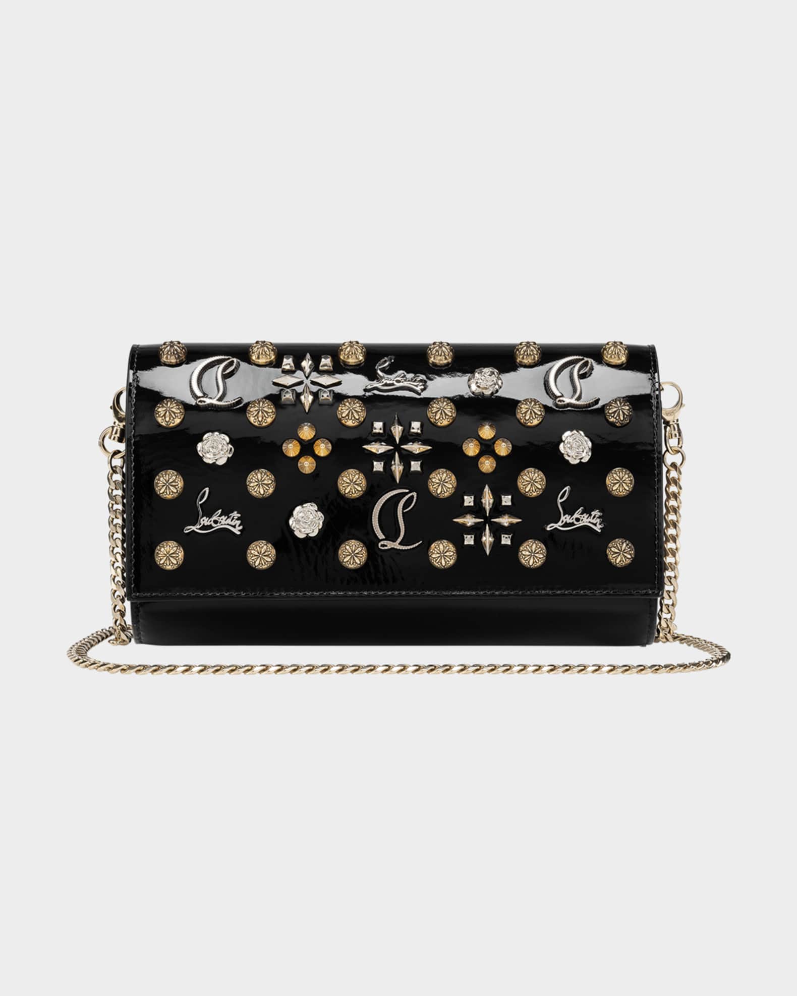 Paloma Loubinthesky Patent Leather Wallet on Chain  0