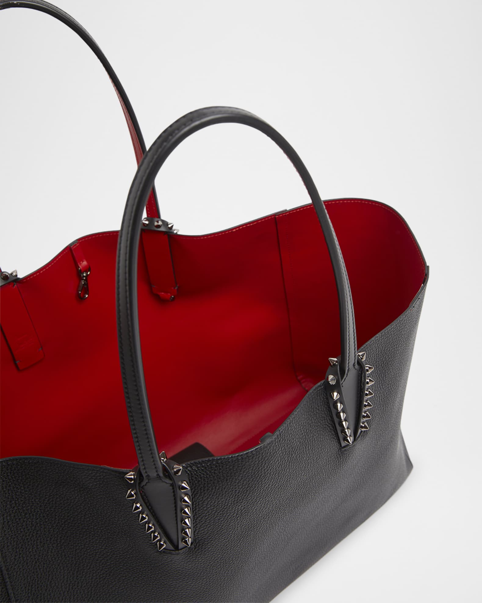 Christian Louboutin Cabata Soft Large Tote Bag in Grained Leather Neiman Marcus