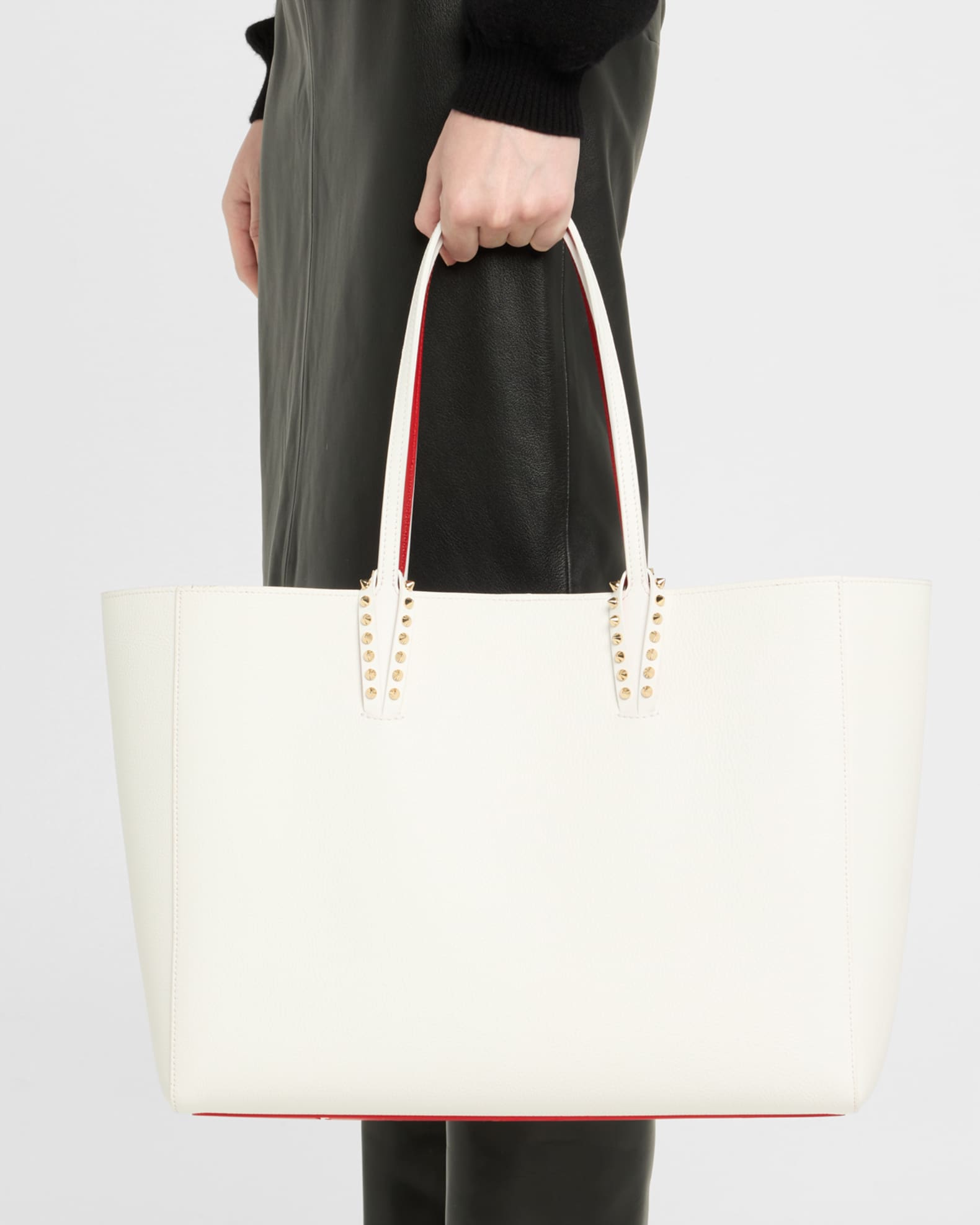 Cabata Soft Large Tote Bag in Grained Leather 1