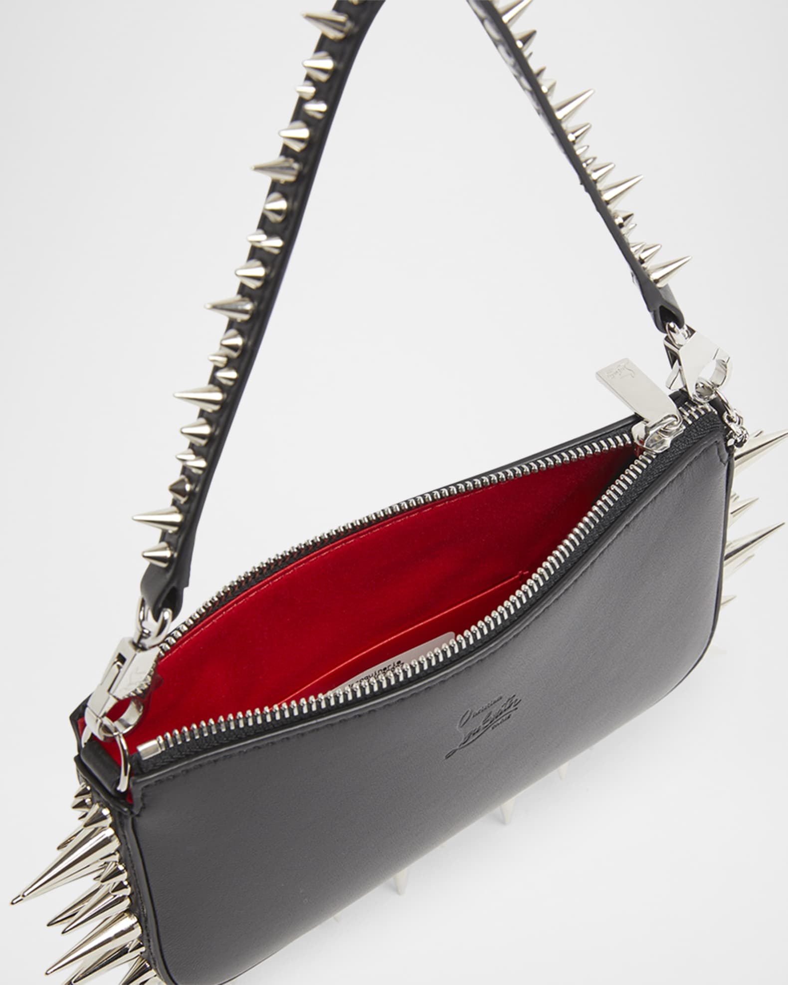 Loubila Mini Spike Leather Shoulder Bag