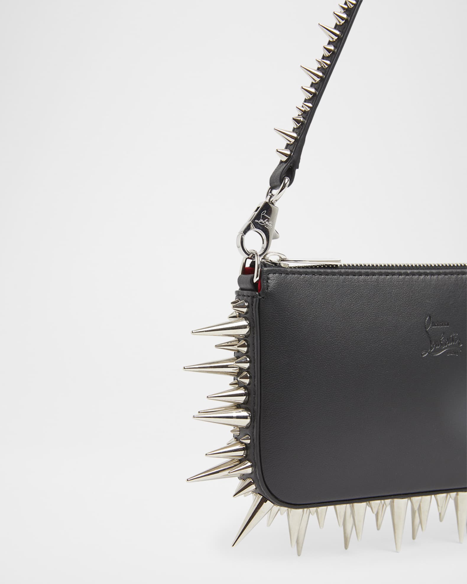 Loubila Mini Spike Leather Shoulder Bag