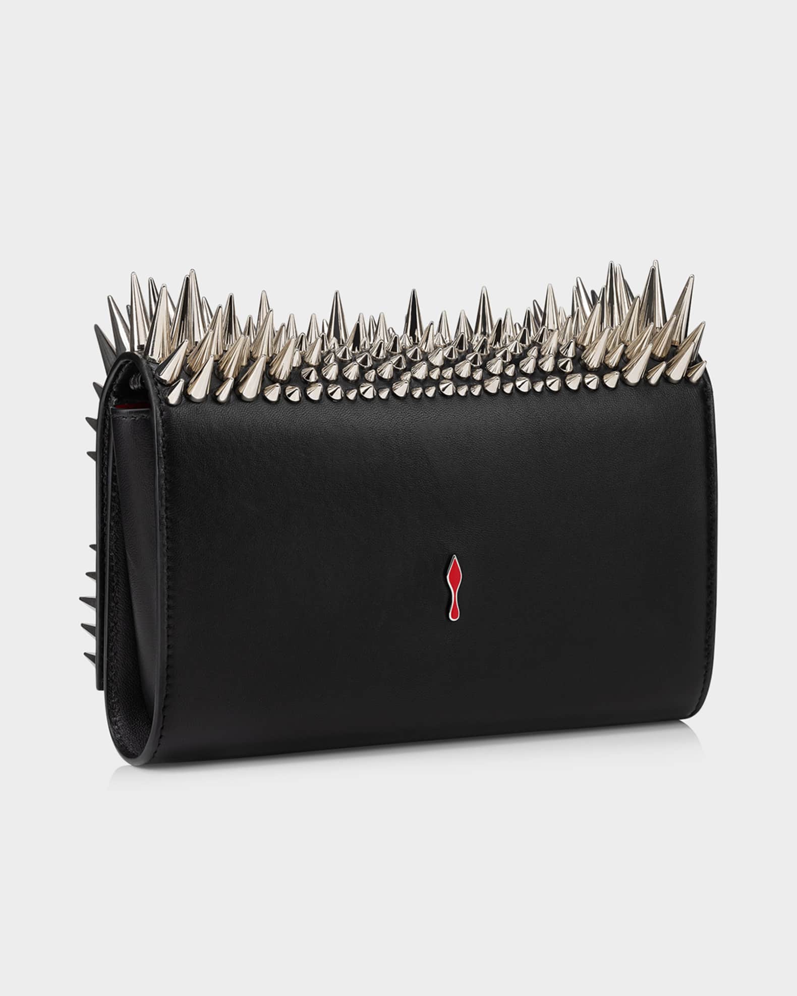 Louboutin spike clutch bag hotsell