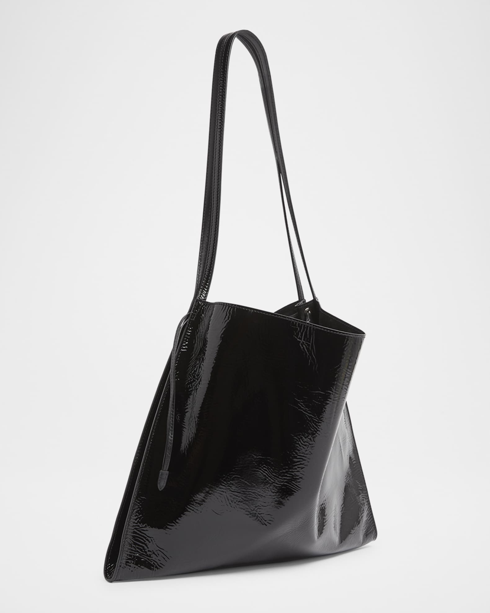 Le 54 Small Patent Leather Tote Bag 1